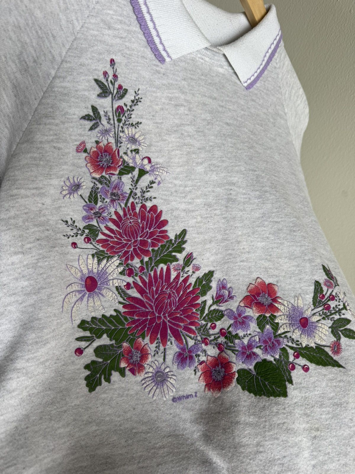 Vintage Vintage Floral Grandma Sweater Size US M / EU 48-50 / 2 - 2 Thumbnail