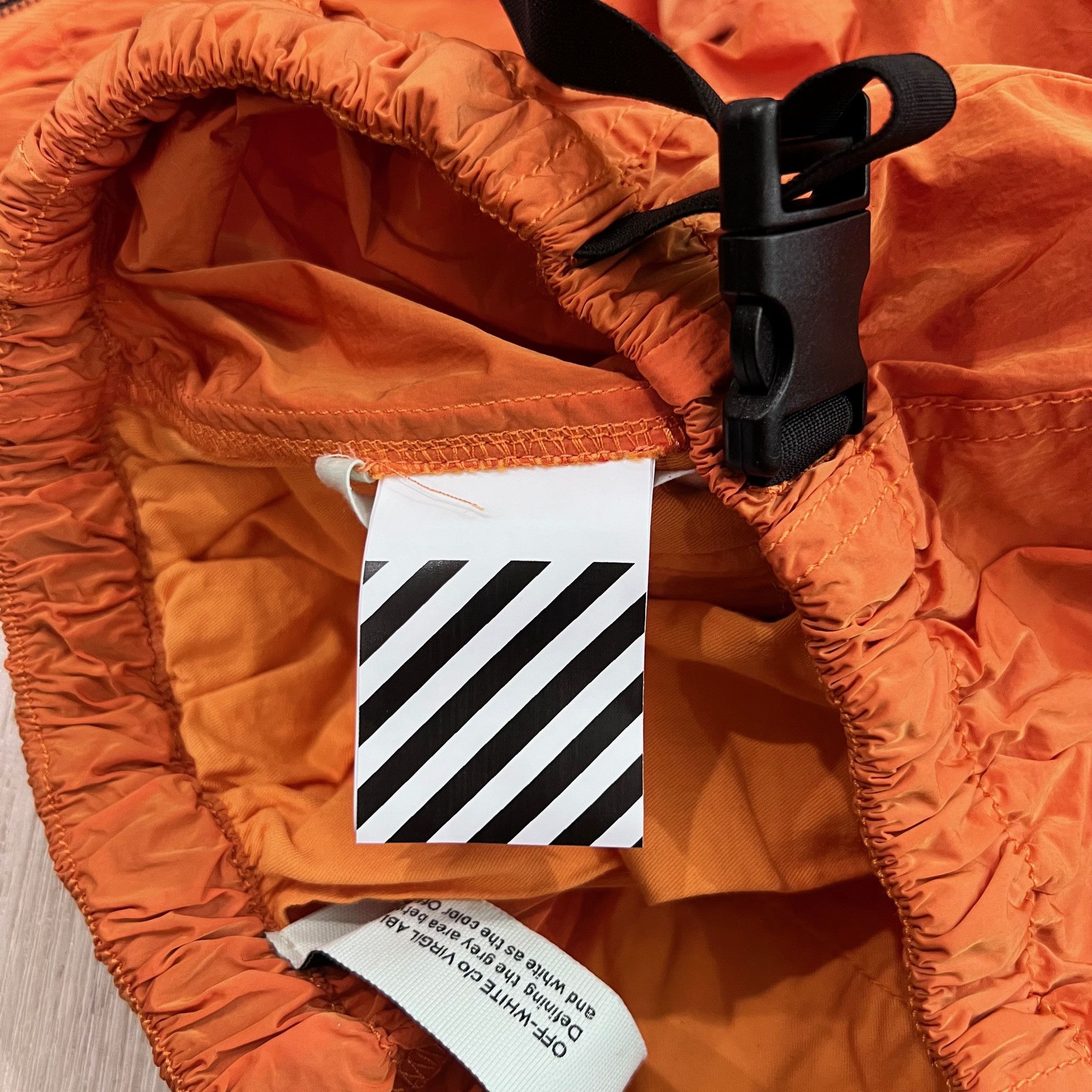 Off-White Off-White OFFF Logo Parachute Cargo Pants Orange - 31 Size US 31 - 12 Thumbnail