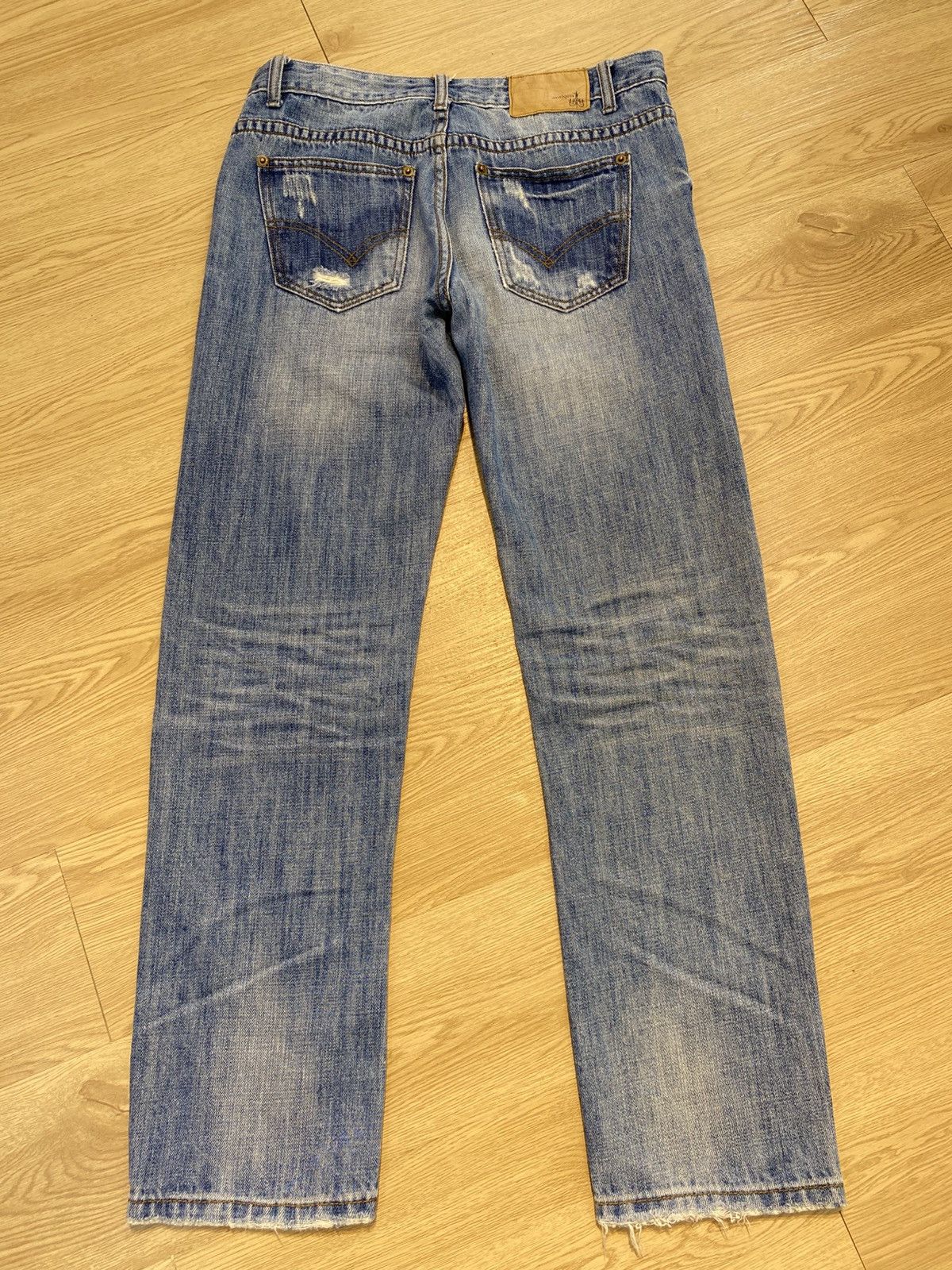 Japanese Brand Vintage Japanese Brand Hairy Leg Distress Denim Size US 32 / EU 48 - 3 Thumbnail