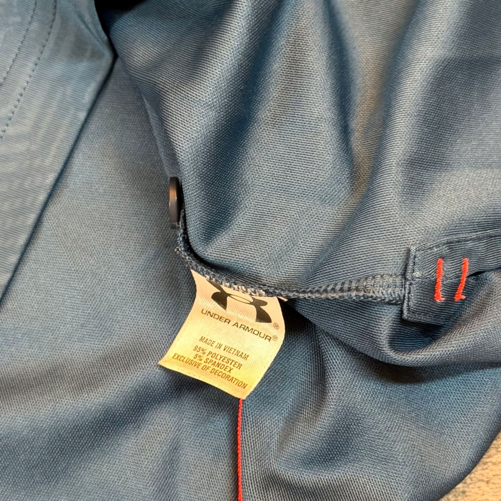 Under Armour Under Armour HeatGear Loose Blue Golf Polo Shirt Mens Large Great Oaks Patch Size US L / EU 52-54 / 3 - 6 Thumbnail