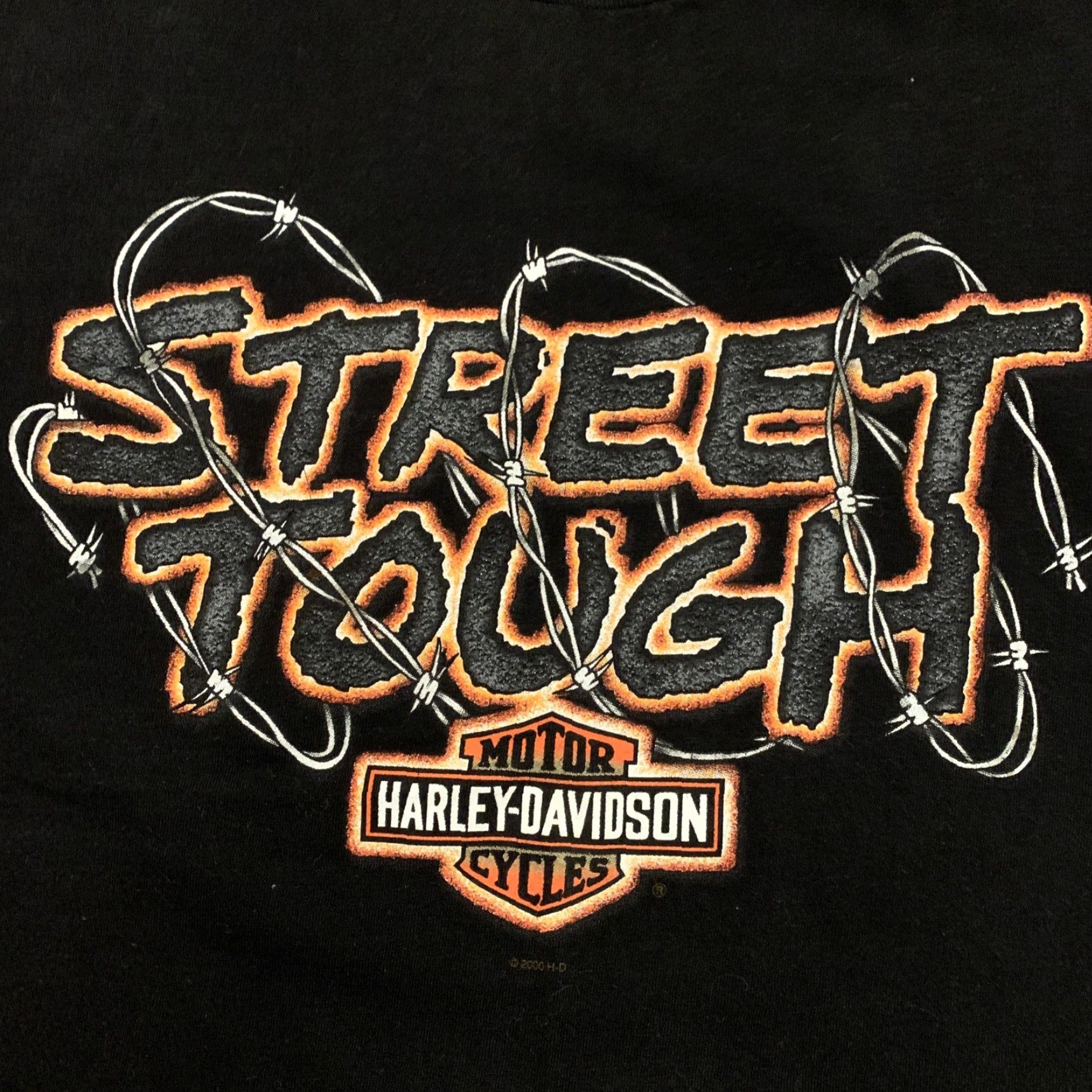 Harley Davidson VINTAGE Harley-Davidson Shirt Large Men Black Cotton Logo T-Shirt Crew Neck Short Sleeve Fall Spring Summer Winter Motorcycle Size US L / EU 52-54 / 3 - 3 Thumbnail