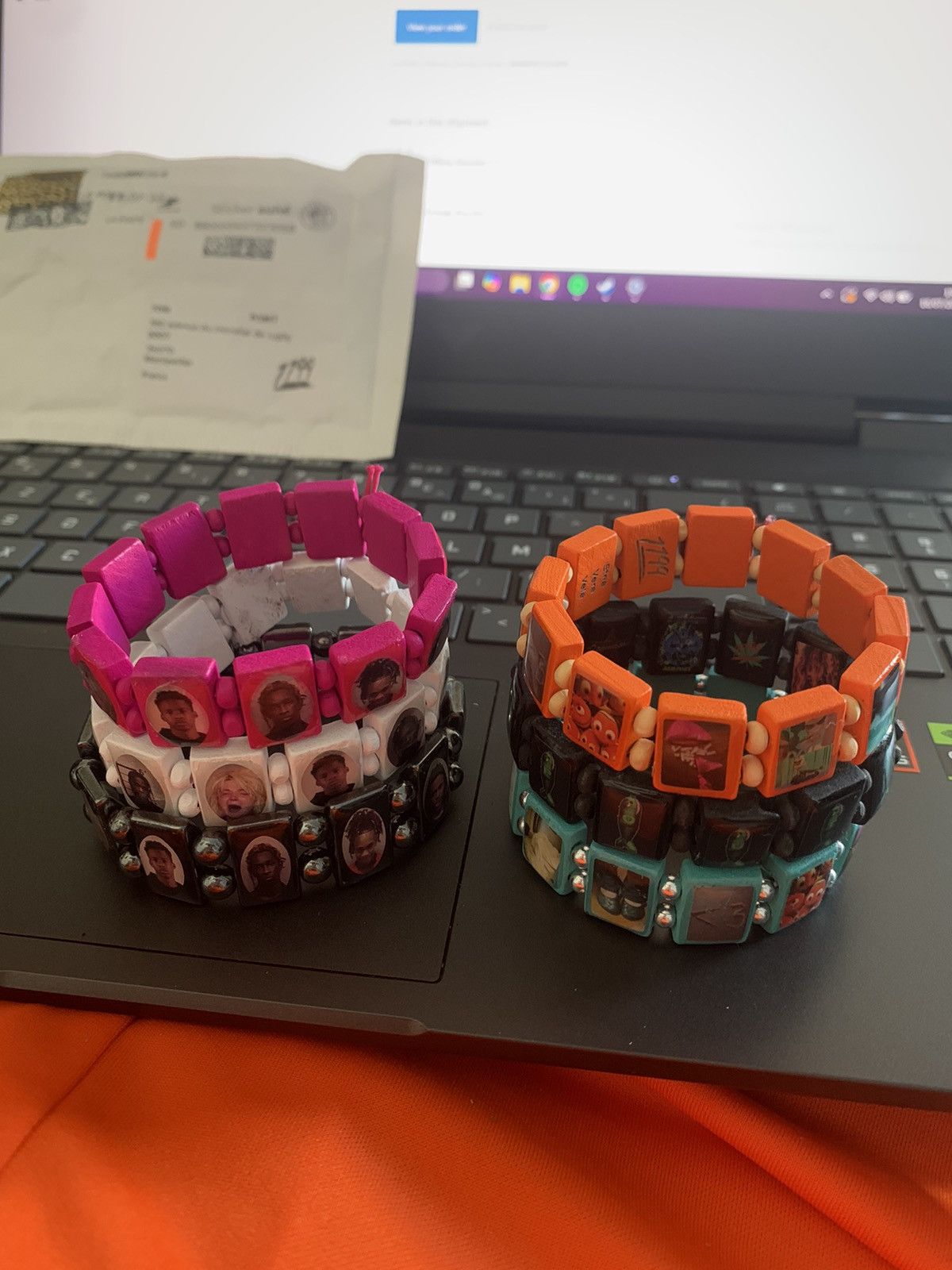Other Bazo 1199 orange bracelet Size 40 - 7 Thumbnail