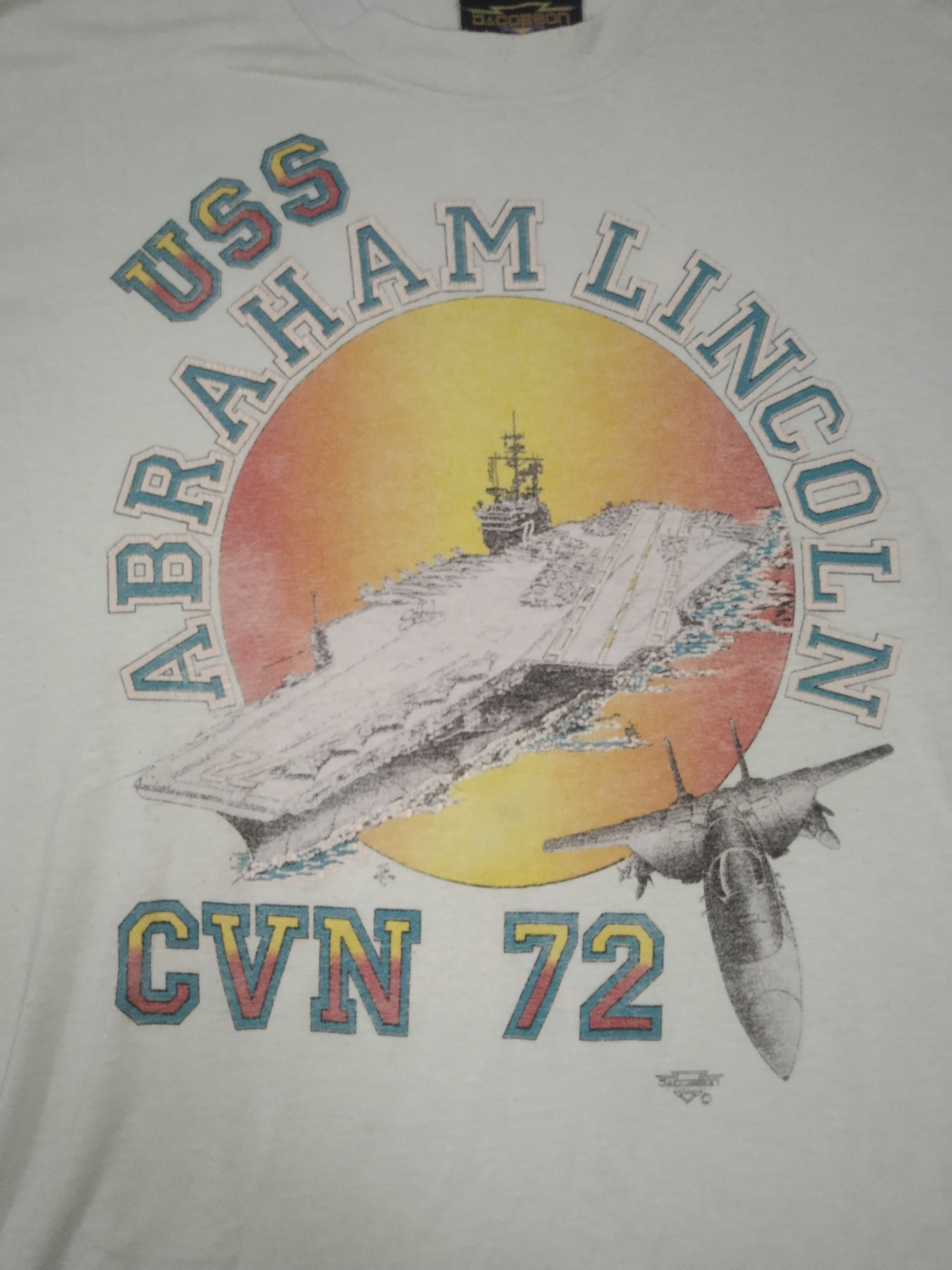 Vintage Vintage USS Abraham Lincoln CVN 72 Size US M / EU 48-50 / 2 - 5 Thumbnail