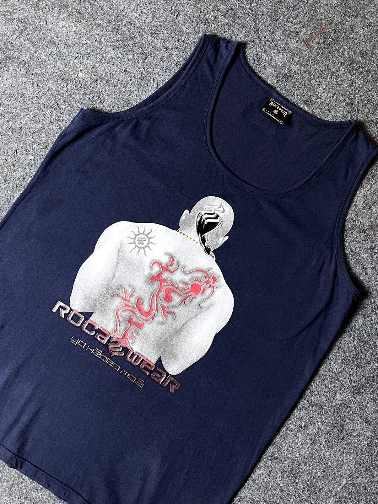 Jay-Z × Rocawear × Vintage 00’S HIPHOP TANK TSHIRT ROCA WEAR RAPP CHARCTER FUBU SOHK Size US XXL / EU 58 / 5 - 2 Thumbnail
