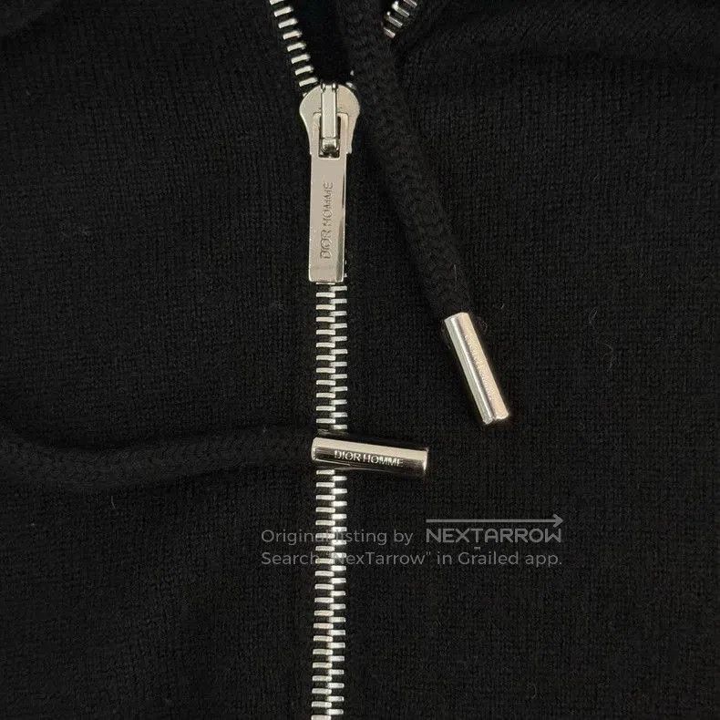 Dior Dior Black Cashmere Zip Hoodie M. Size US M / EU 48-50 / 2 - 7 Thumbnail