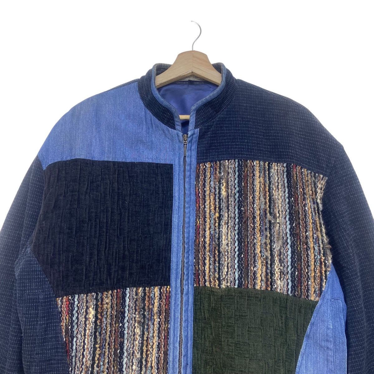 Designer × Japanese Brand Vintage Japanese Brand Prio Alegre Patchwork Jacket Size US M / EU 48-50 / 2 - 2 Thumbnail