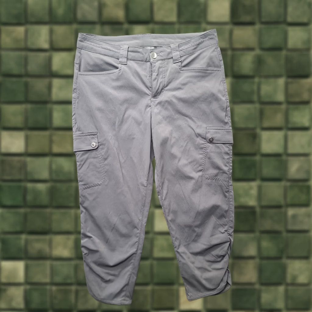 Eddie Bauer Eddie Bauer Capri Pants Womens 2x21 Travex Guide Pro Active Fit Hiking Cargo Capri Pants Travel Workwear Casual Gray 2 N/A Size 28" / US 6 / IT 42 - 1 Thumbnail