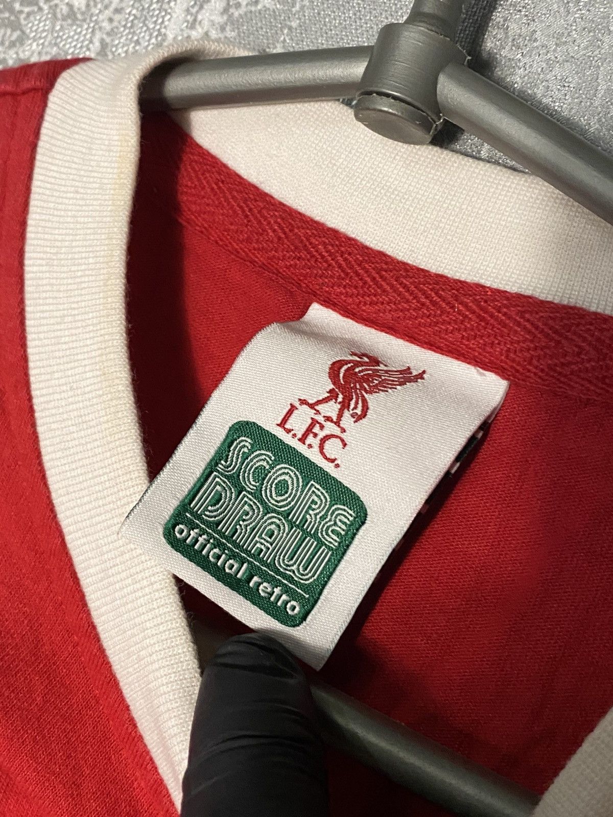 Vintage Vintage Liverpool Score Draw Long Sleeve Soccer Jersey Kit Size US S / EU 44-46 / 1 - 3 Thumbnail