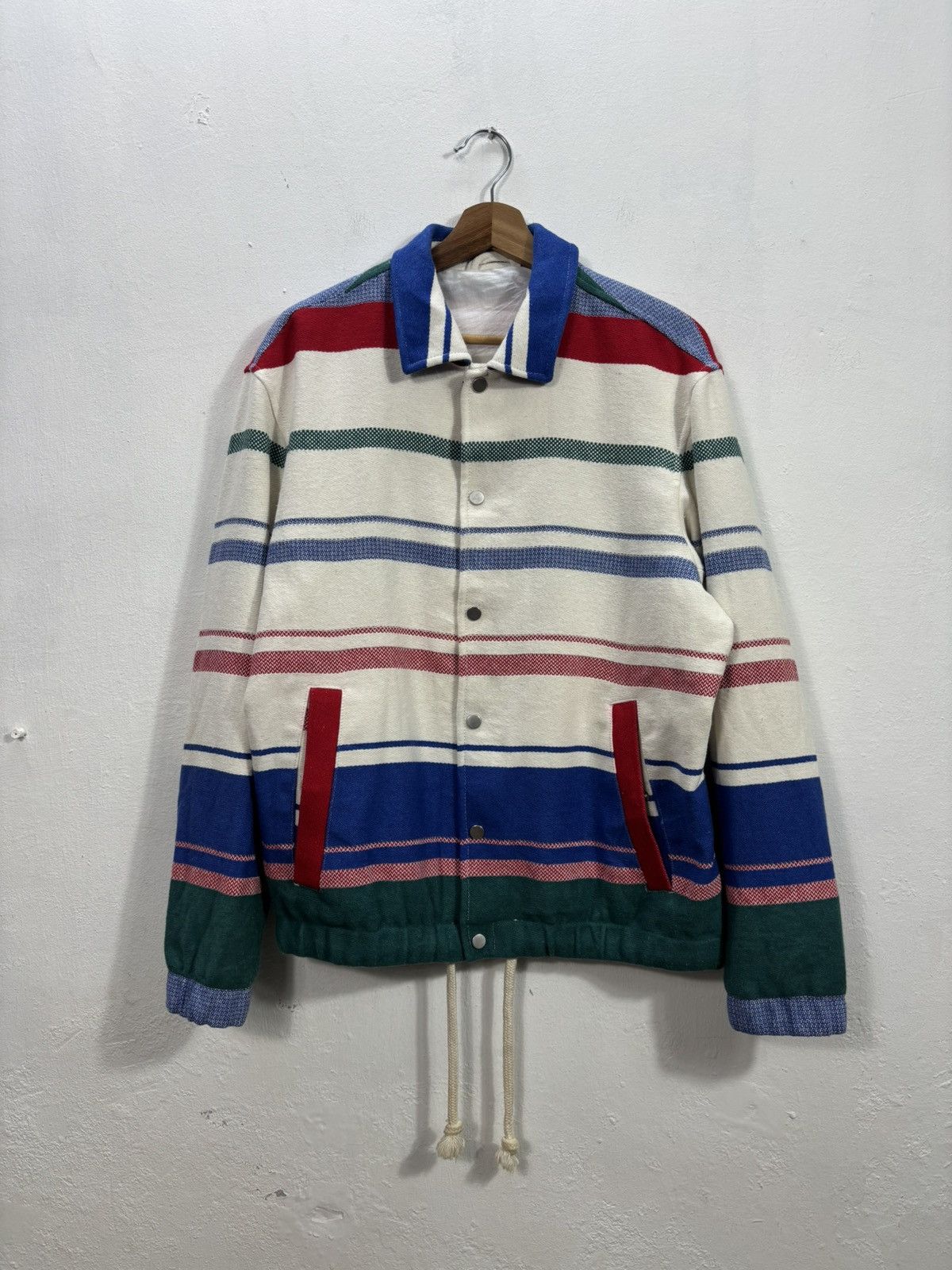 Zara ZARA Button-up Striped Multicolored Jacket M P22 L26 Size US M / EU 48-50 / 2 - 2 Thumbnail