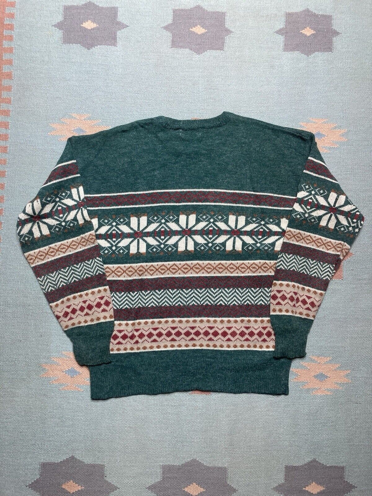 St. Johns Bay × Vintage acrylic knit sweater geometric abstract St. John’s bay large Size US L / EU 52-54 / 3 - 4 Thumbnail