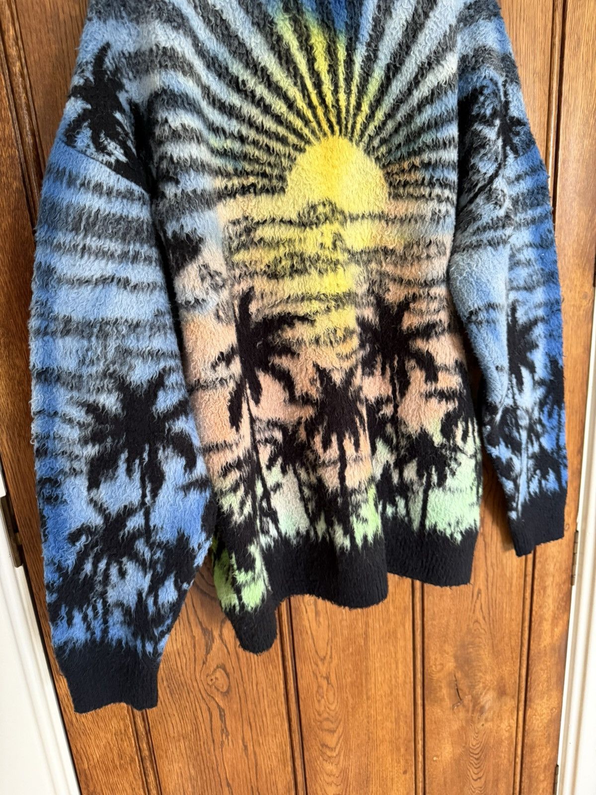 Celine $2.3k SS23 Celine 1 of 1 sample jaquard sunset cardigan Hedi Size US M / EU 48-50 / 2 - 21 Thumbnail