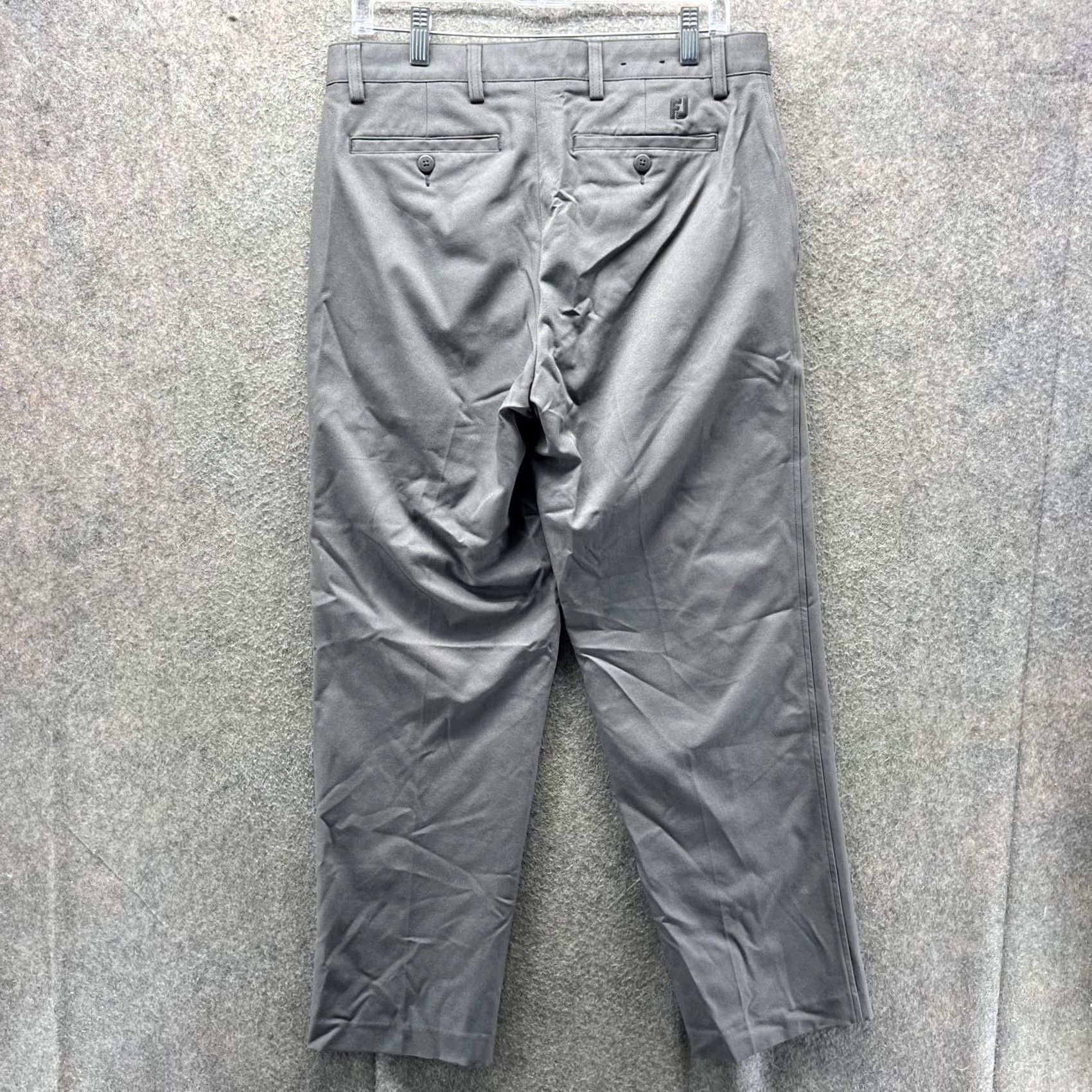 Footjoy FootJoy Pants Mens 32x30 Gray Performance Stretch Golf Trousers Flat Front Size US 32 / EU 48 - 2 Thumbnail