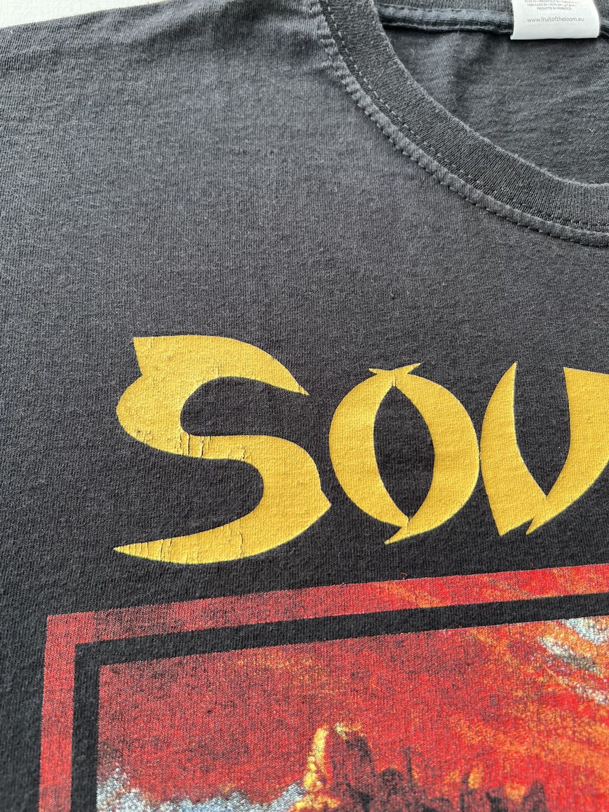Band Tees Vintage 2019 Soulfly Ritual Metal Band Black T-shirt Size US M / EU 48-50 / 2 - 9 Thumbnail