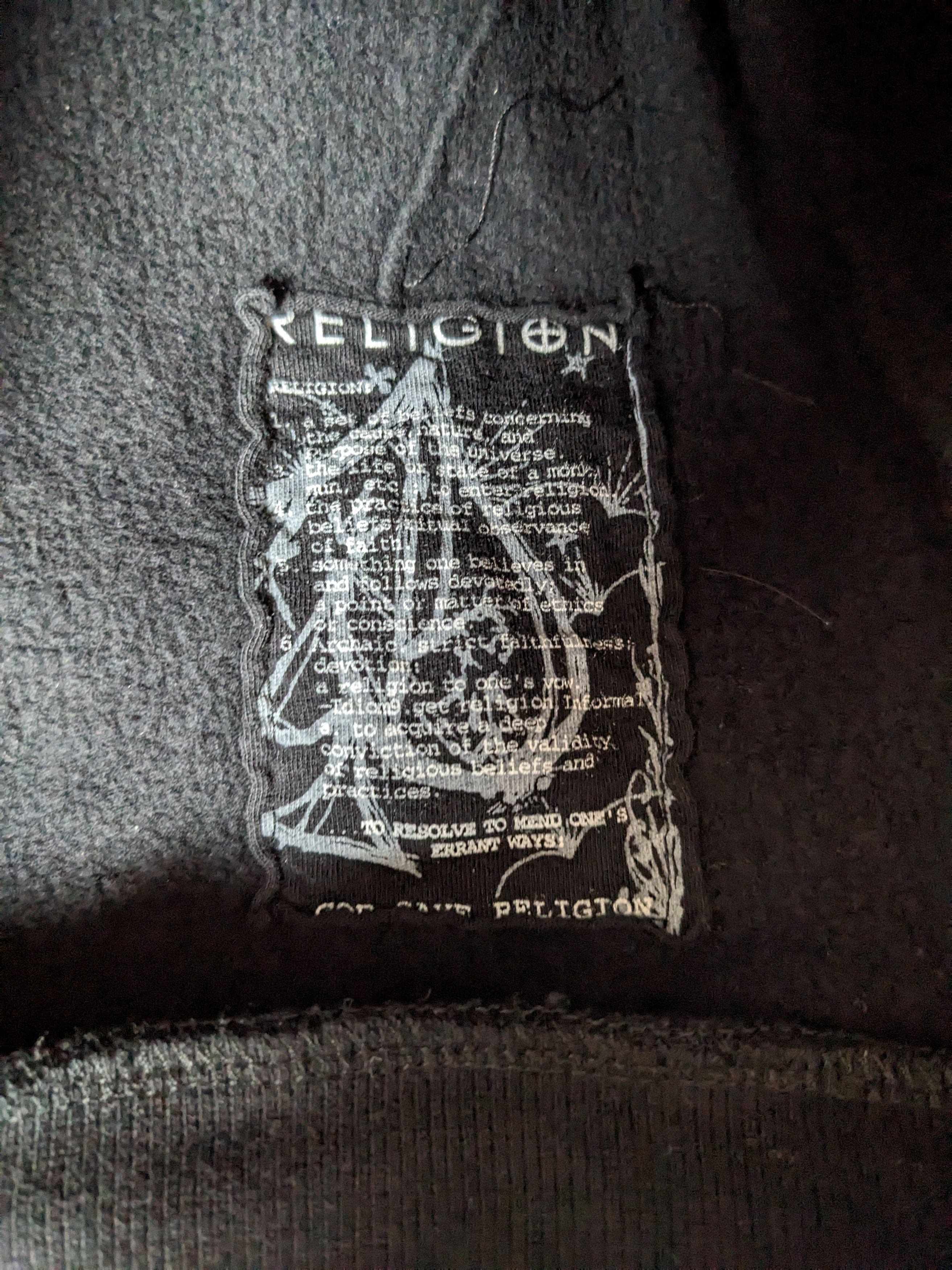 Other Religion London Womens Jumper Black Cropped Oversized Size L / US 10 / IT 46 - 3 Thumbnail