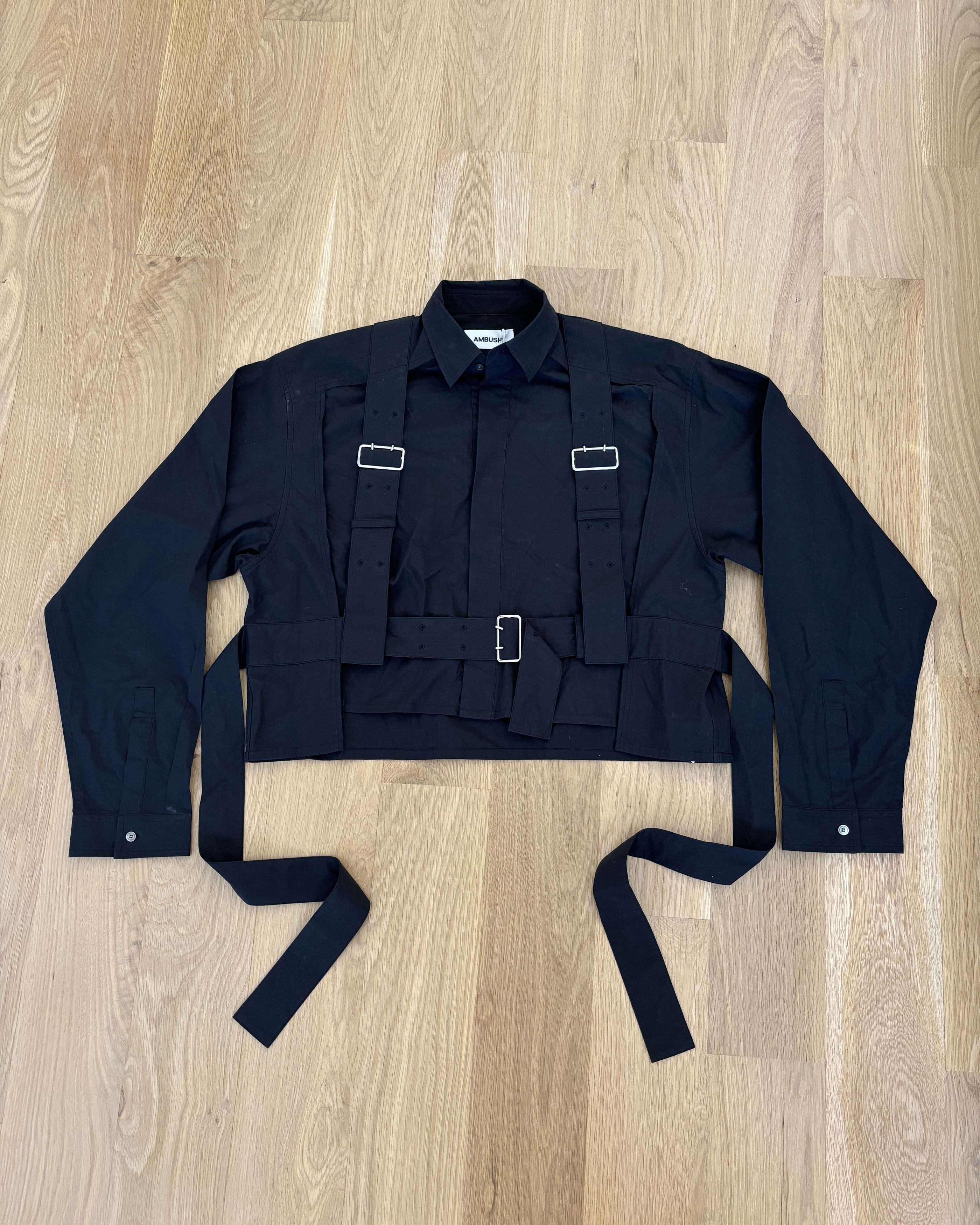 Ambush Design AMBUSH harness-detail cropped shirt Size US XXS / EU 40 - 2 Thumbnail