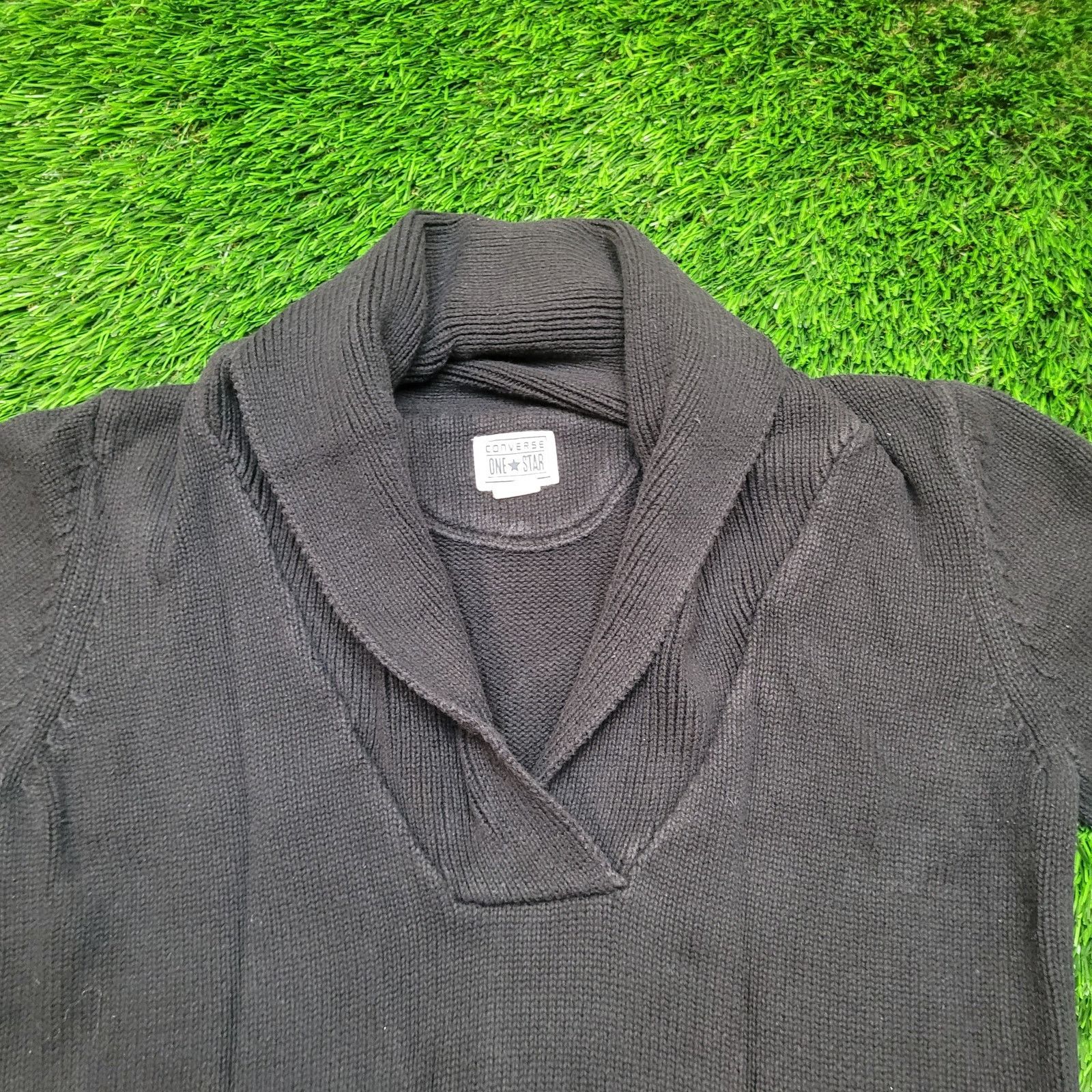 Converse Converse One Star Made In Japan Shawl Collar Sweater Small Size US S / EU 44-46 / 1 - 2 Thumbnail