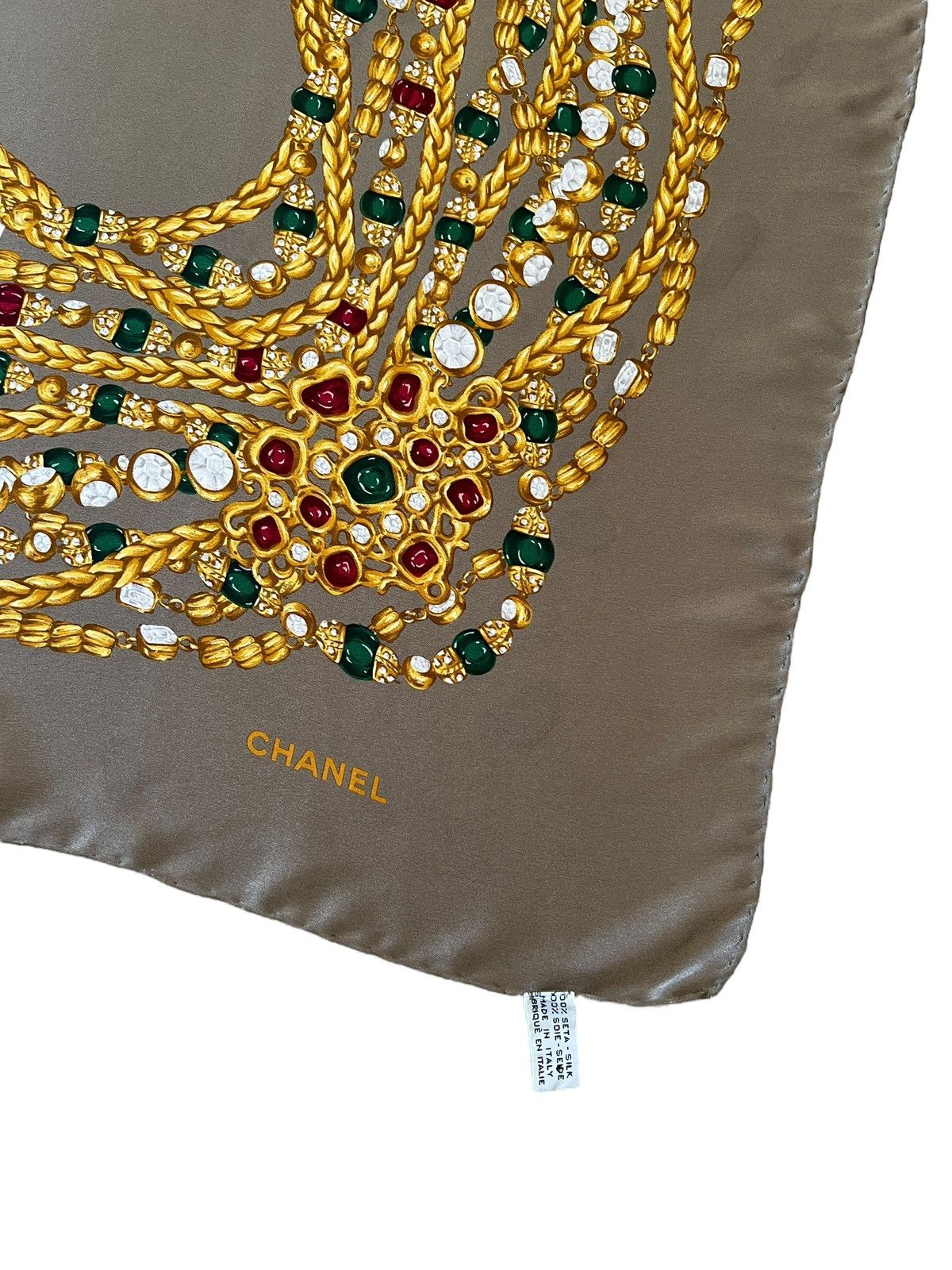 Chanel Vintage Chanel Silk Scarf Size ONE SIZE - 2 Thumbnail