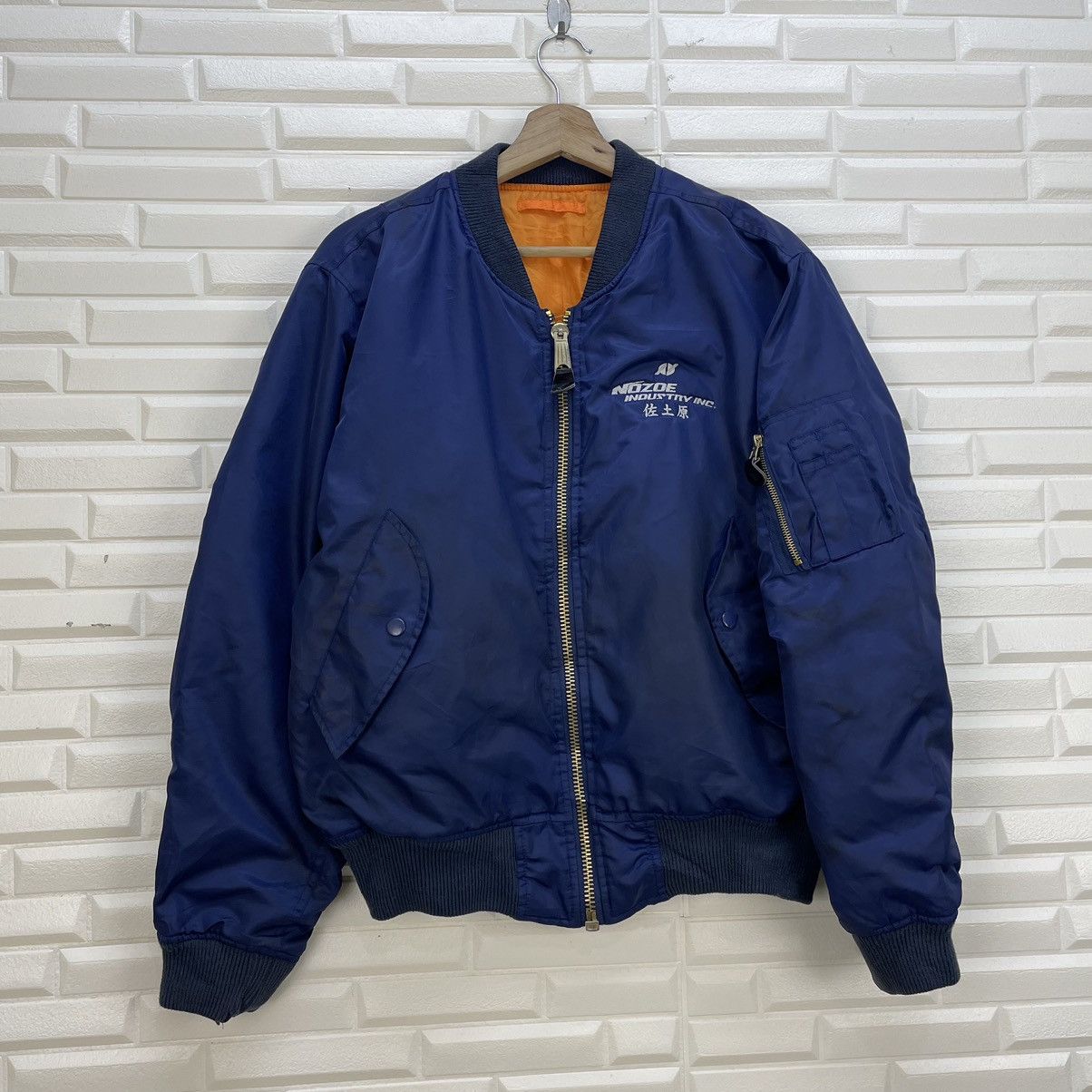 Japanese Brand × Vintage Vintage Bomber Flight Jacket Size US M / EU 48-50 / 2 - 2 Thumbnail