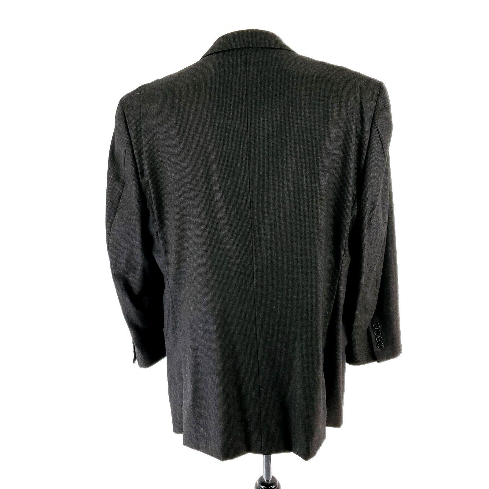 Joseph Abboud Joseph Abboud Flannel Wool 3 Button Sport Coat 42R OR Slim F Size 42R - 5 Thumbnail