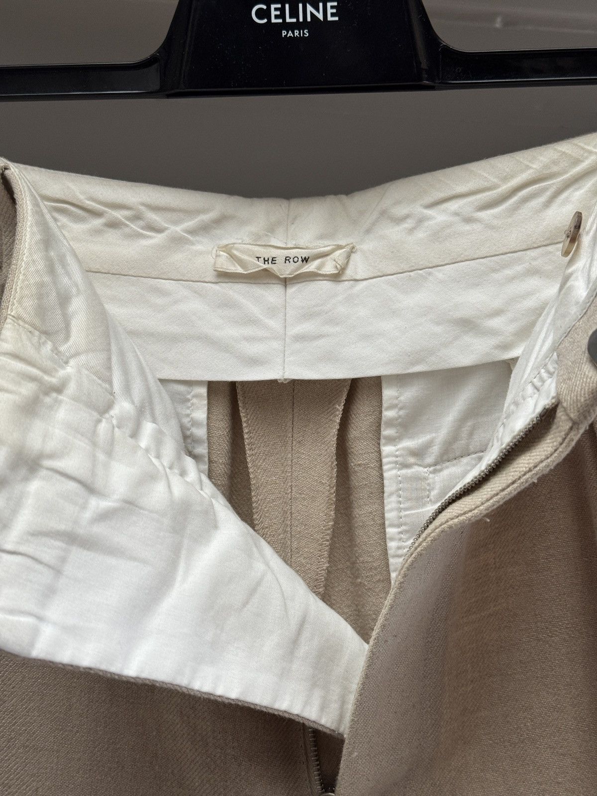 The Row The Row Mens Marcello Beige Linen Shorts size US 32 Size US 32 / EU 48 - 10 Thumbnail