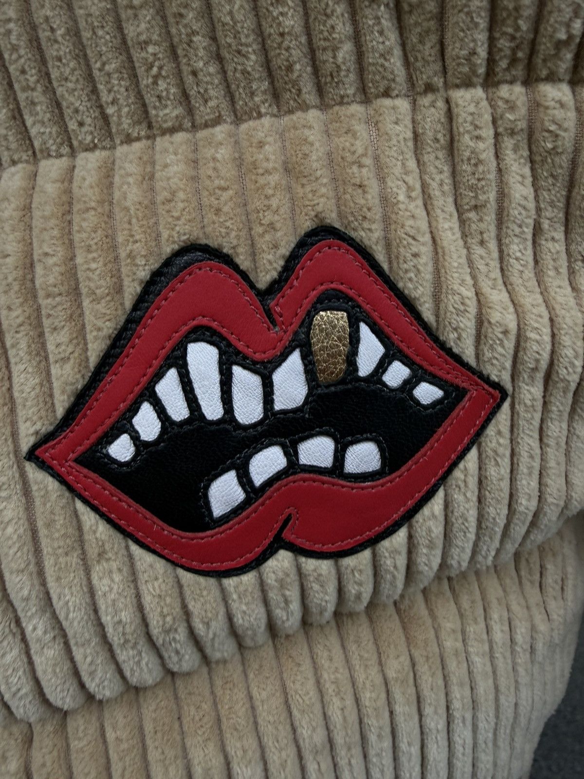 Chrome Hearts Matty Boy Leather Lips Patch Corduroy Down Jacket Size US S / EU 44-46 / 1 - 3 Thumbnail