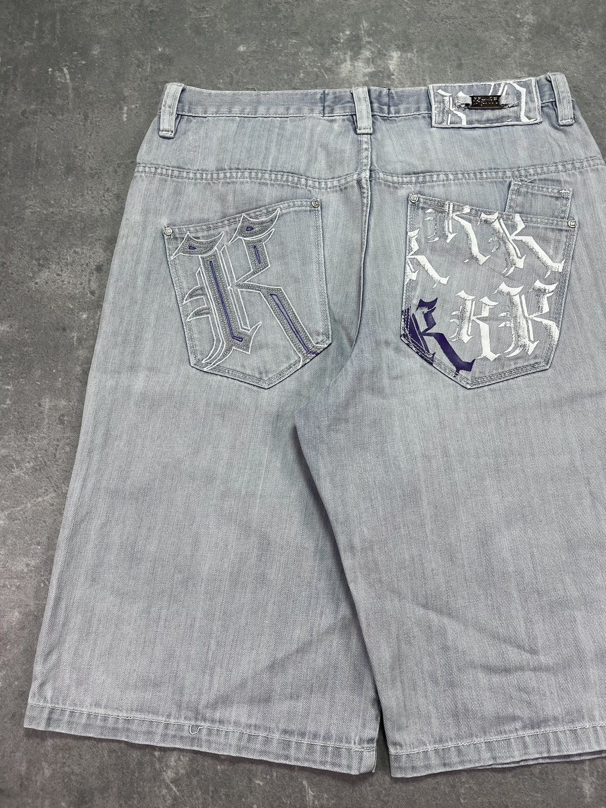 Karl Kani Karl Kani Multilogo Printed Baggy Denim Shorts Jorts 36 Rare Size US 36 / EU 52 - 10 Thumbnail