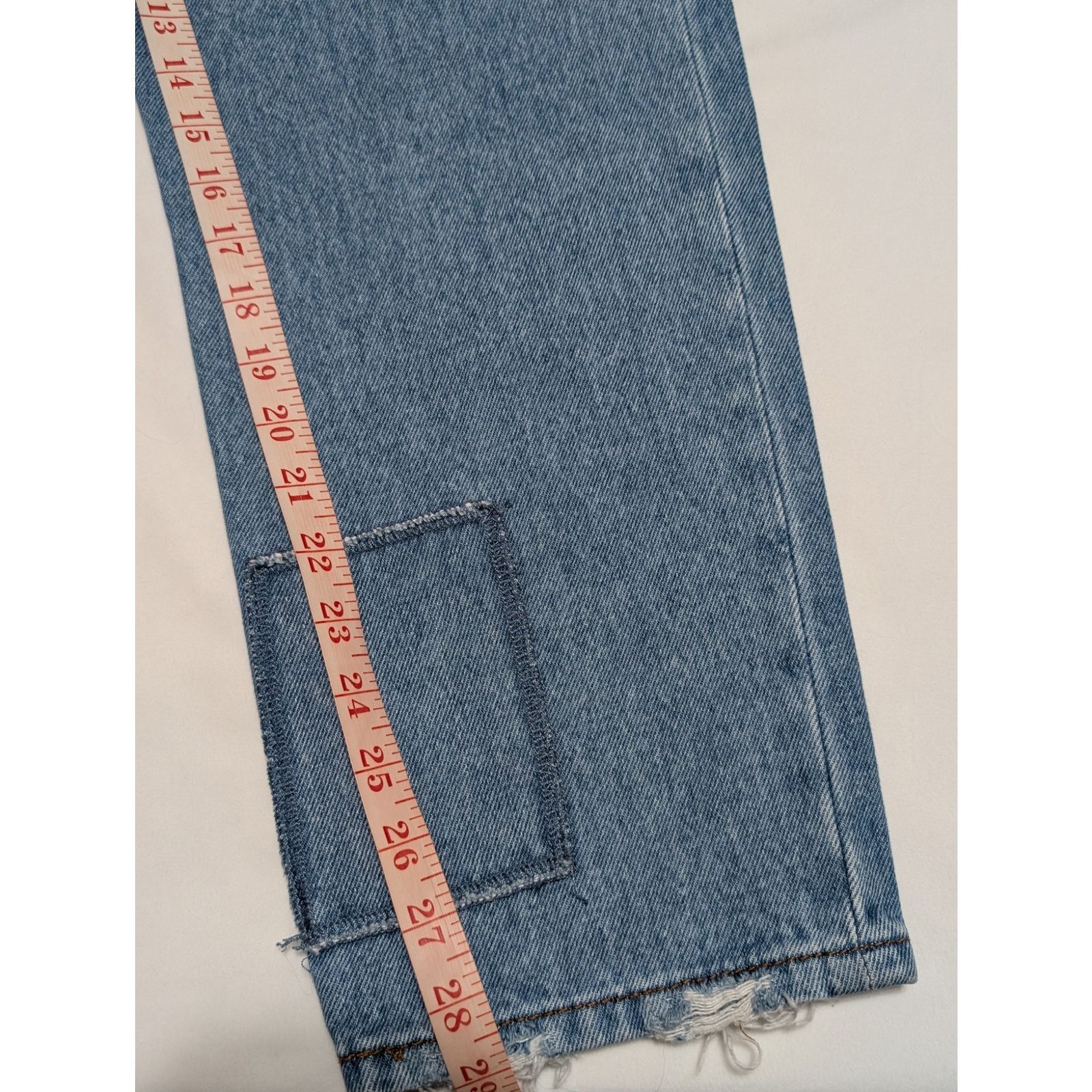 Bdg Urban Outfitters BDG Dad Jean Slim Taper Blue Patchwork Pant Size US 36 / EU 52 - 7 Thumbnail