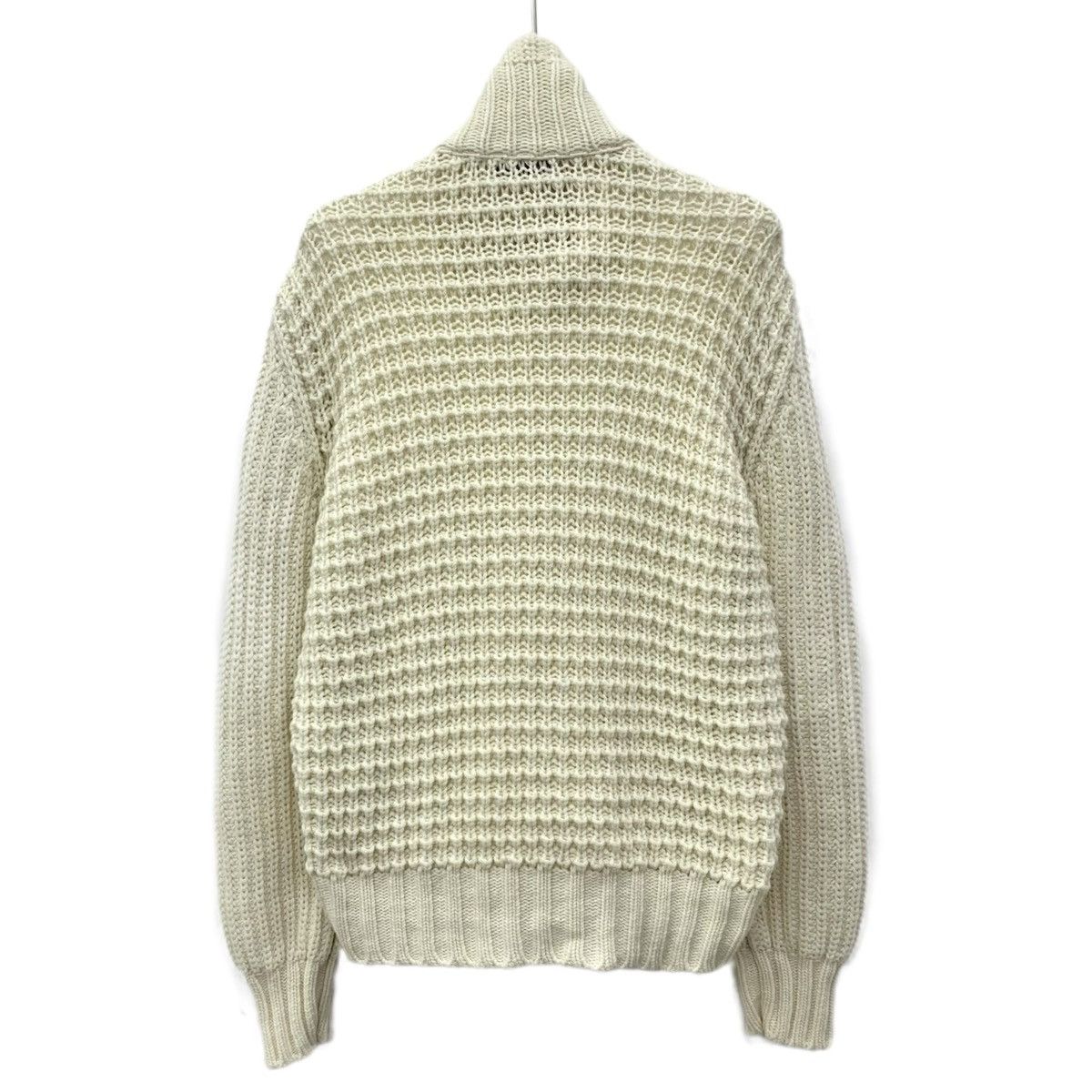 Moncler Moncler 24 Beige Logo Appliqué Cotton Knit Down Jacket Size S / US 4 / IT 40 - 2 Thumbnail