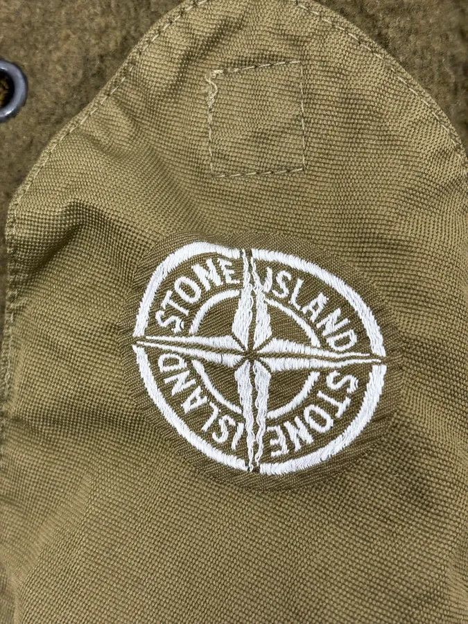 Stone Island Stone Island Sleeveless Hooded Khaki Vest Jacket Size US S / EU 44-46 / 1 - 11 Thumbnail