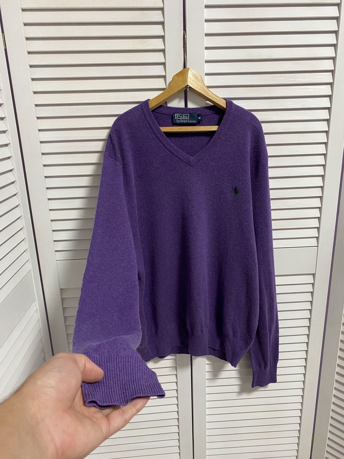 Polo Ralph Lauren × Vintage Vintage Sweater Polo Ralph Lauren Knitwear V Size US M / EU 48-50 / 2 - 4 Thumbnail