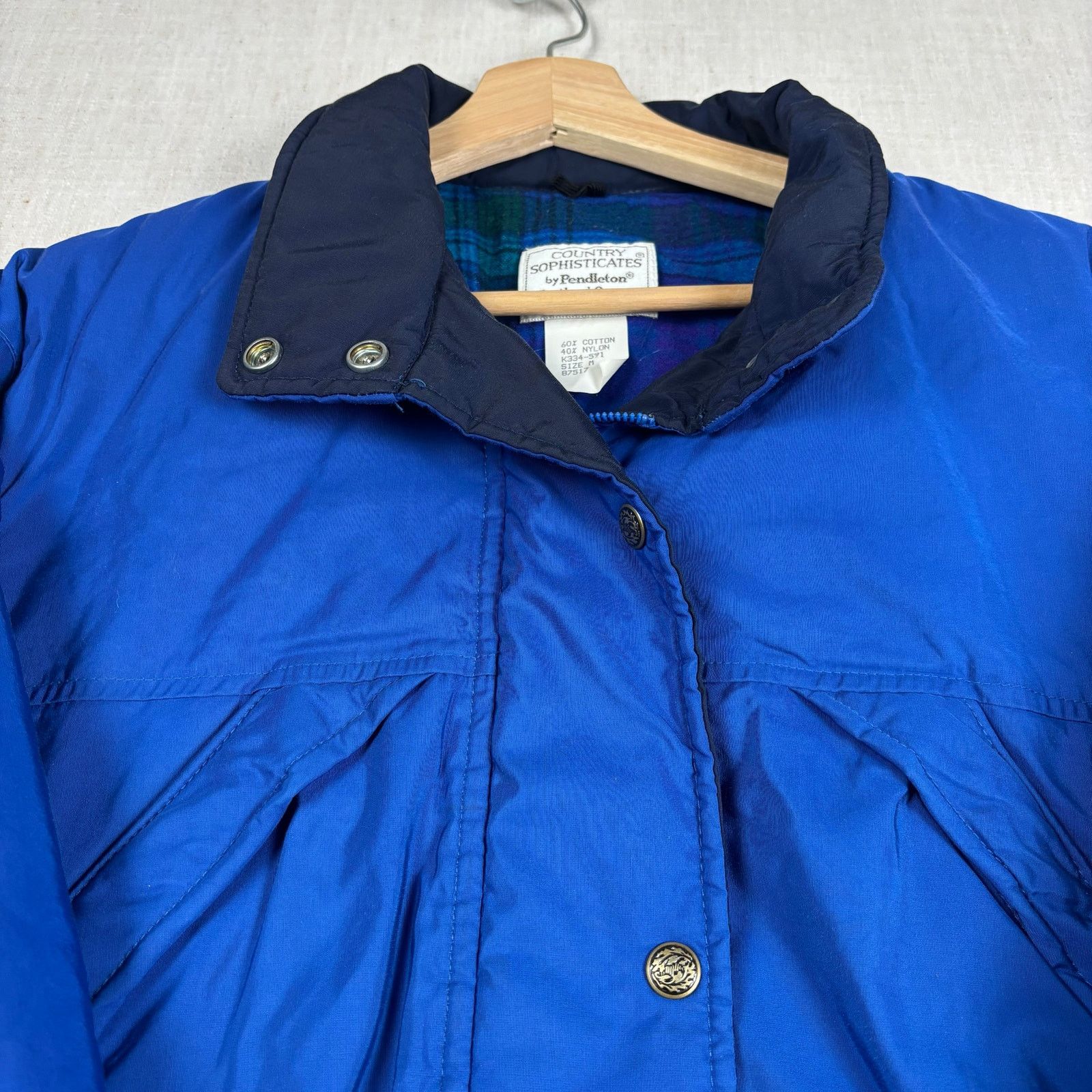 Pendleton VTG Pendleton 80s Country Sophisticates Plaid Medium Bomber Size US M / EU 48-50 / 2 - 2 Thumbnail