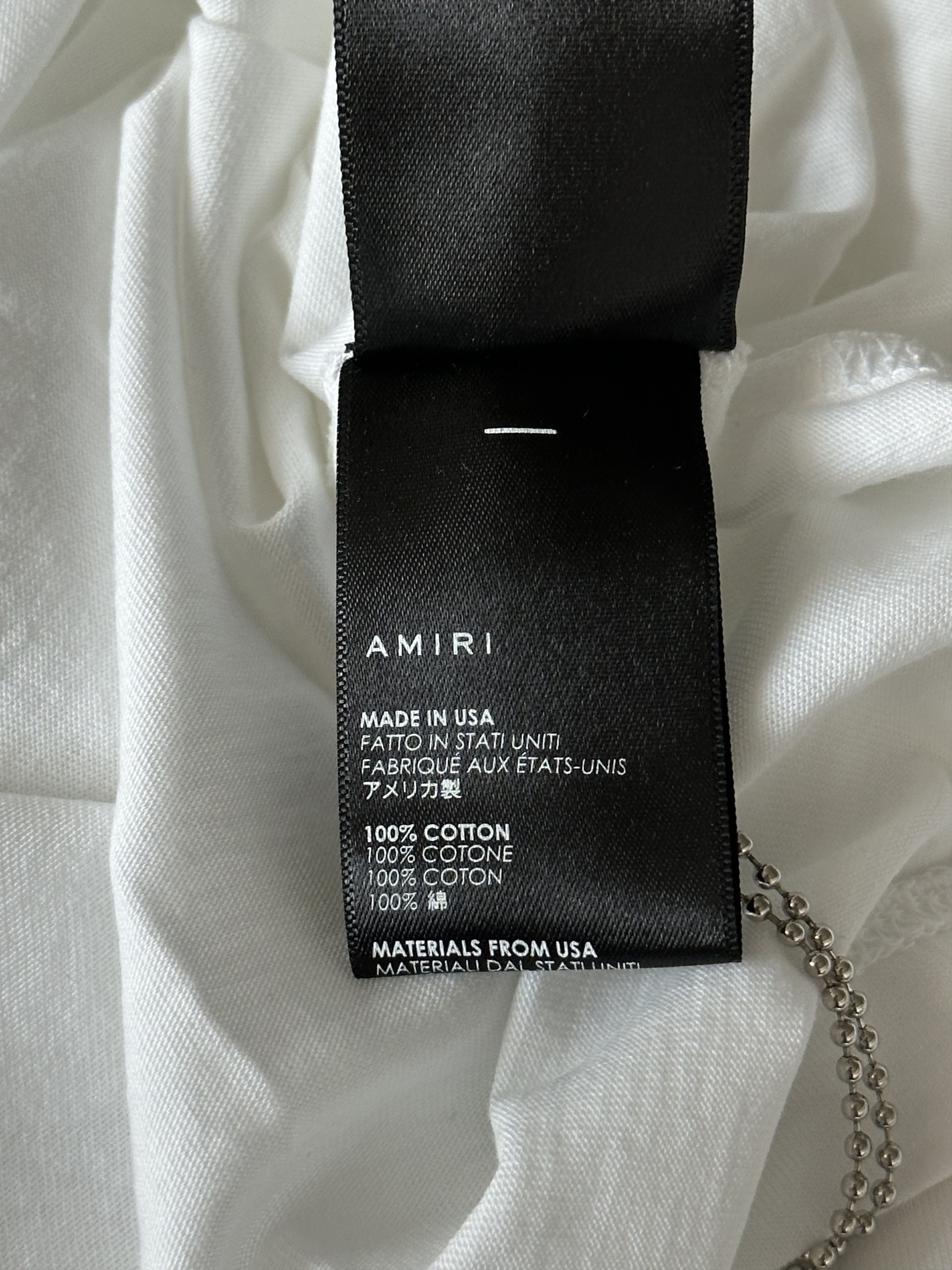 Amiri Amiri White Rainbow Beverly Hills T-Shirt Size US L / EU 52-54 / 3 - 5 Thumbnail