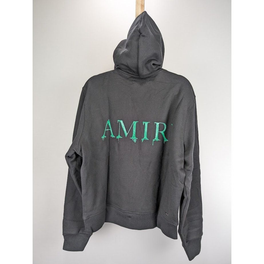 Amiri o1rshd1 Watercolor MA Hoodie in Black/Green M Size US M / EU 48-50 / 2 - 18 Thumbnail