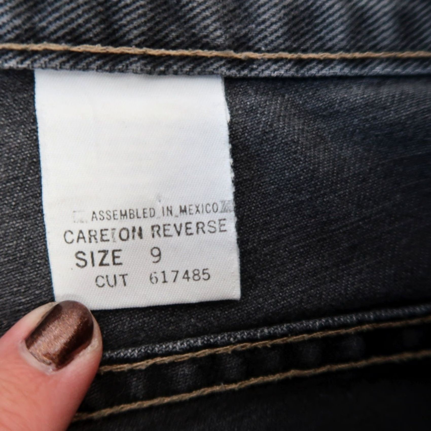 Vintage VINTAGE LEI Jeans Baggy Straight Leg Cargo 90s Grey Mid Rise Womens 9 Size 30" / US 8 / IT 44 - 5 Thumbnail