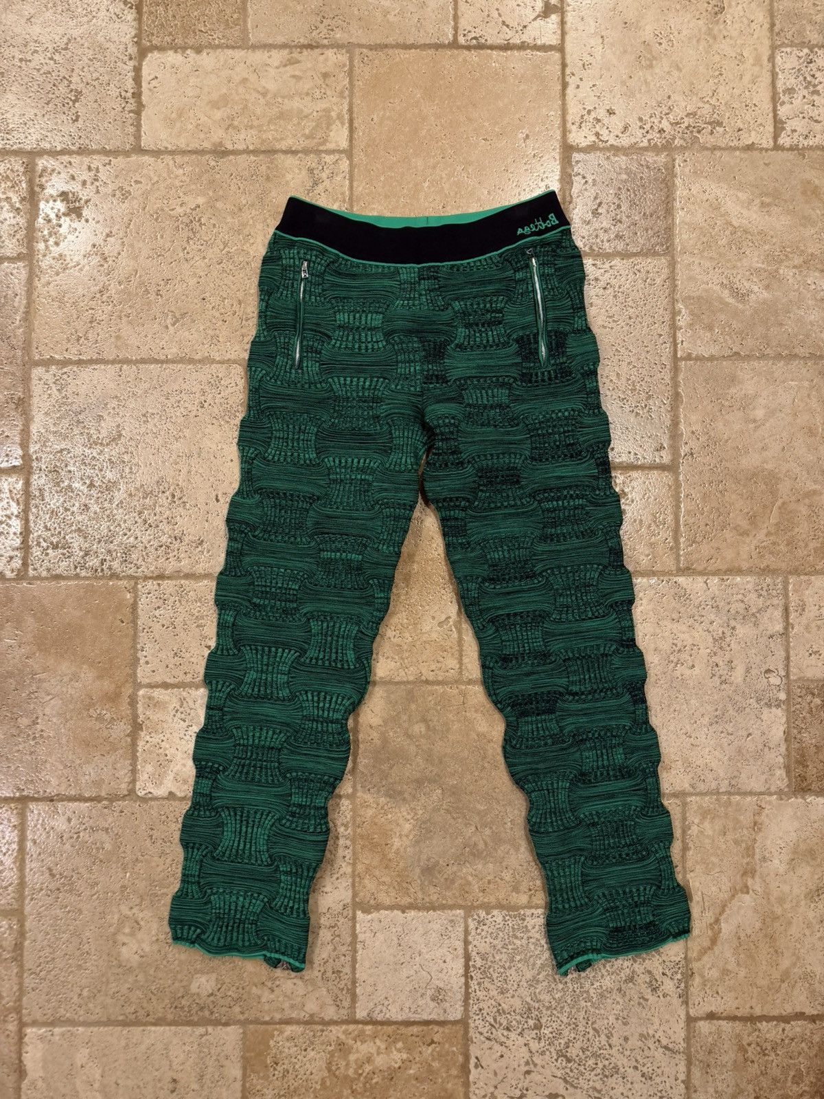 Bottega Veneta Bottega Veneta Intreciatto Mouline Weave Knit Track Pants Size US 32 / EU 48 - 12 Thumbnail