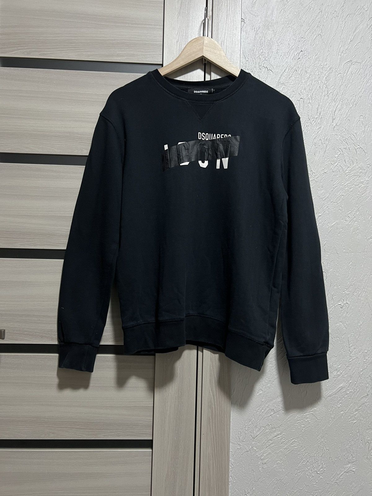 Dsquared2 Dsquared2 ICON Sweatshirt Luxury Made in Italy Black M Size Size US M / EU 48-50 / 2 - 2 Thumbnail