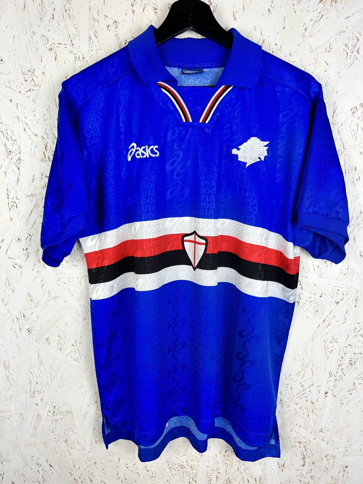 Asics 90s Asics UC Sampdoria 1996/97 Home Kit Soccer Jersey Blue M Size US M / EU 48-50 / 2 - 1 Thumbnail