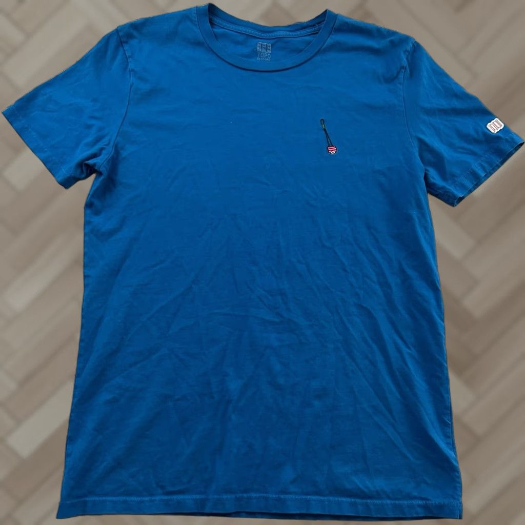 Topo Designs Topo Designs Short Sleeve T Shirt Men M Blue Made For Anywhere On Your Map Size US M / EU 48-50 / 2 - 1 Thumbnail