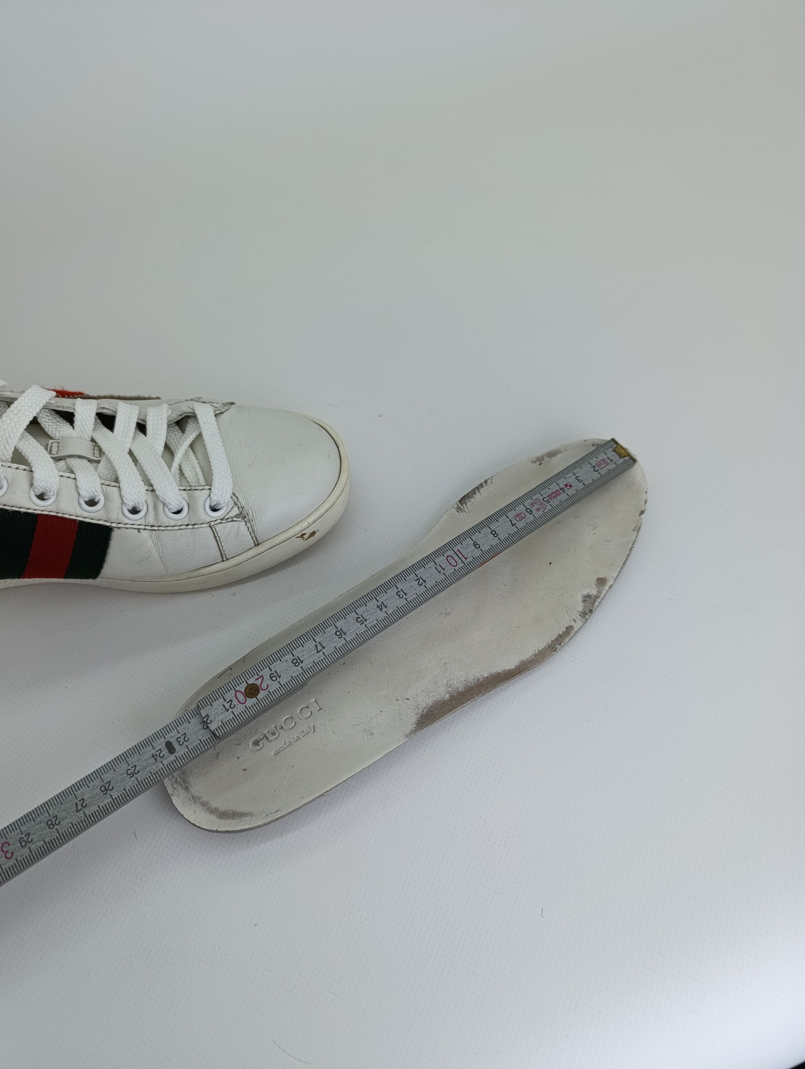 Gucci GUCCI ACE HEART DAGGER LEATHER SHOES EMBROIDERED SNEAKERS Size US 7 / IT 37 - 18 Thumbnail