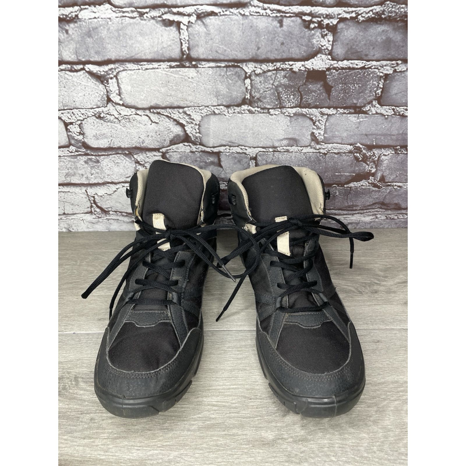 Other Quechua NH100 Black Mesh Lace Up Synthetic Mid Hiking Boots Size US 11.5 / EU 44-45 - 21 Thumbnail