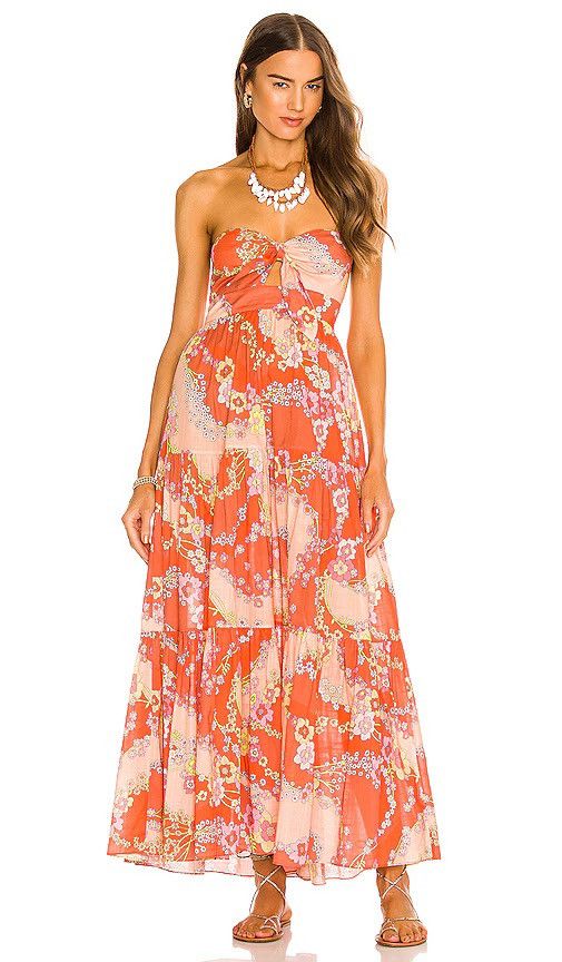 Zimmermann Zimmermann Raie Tie Front Midi Dress Size M / US 6-8 / IT 42-44 - 1 Thumbnail