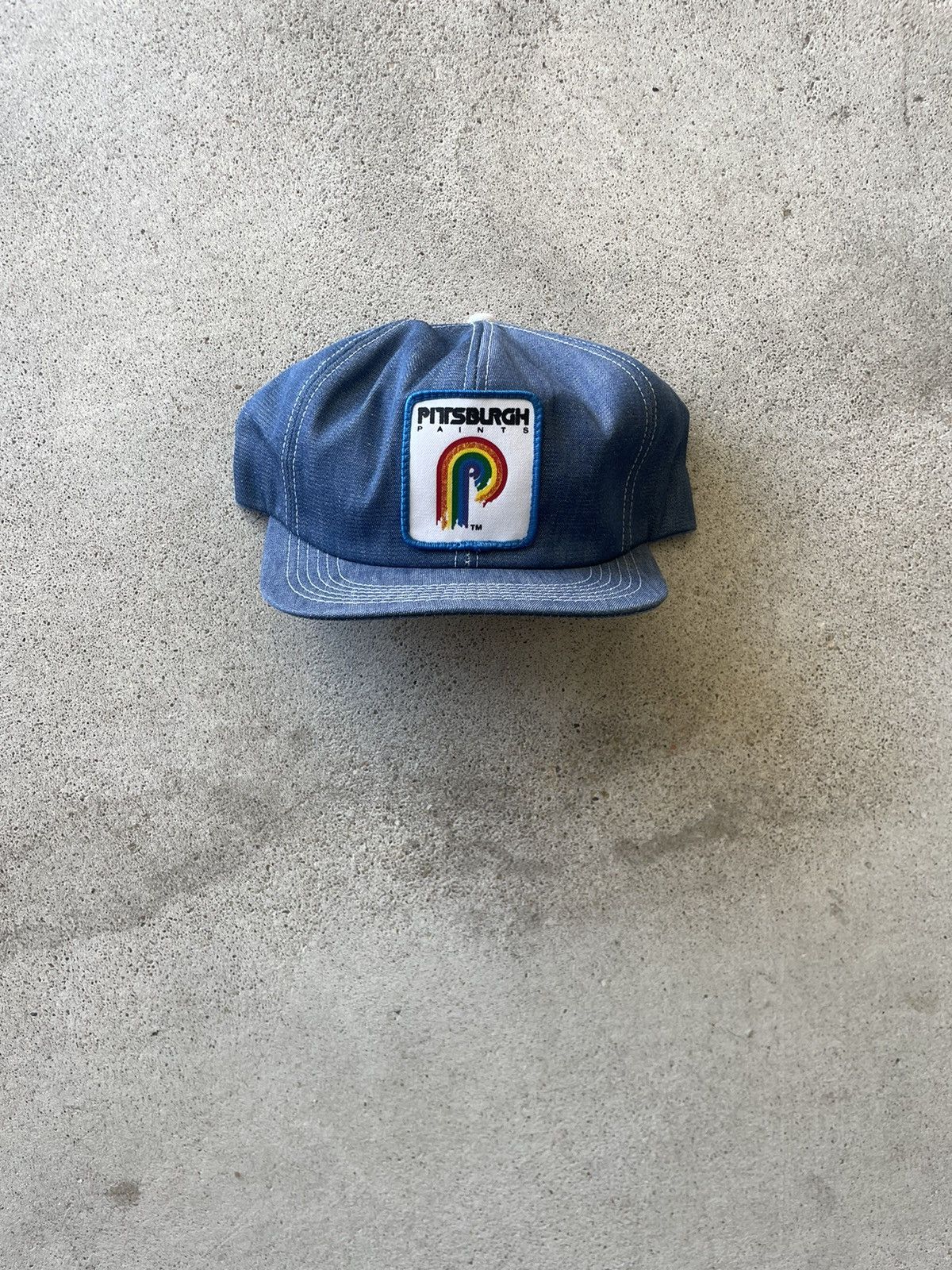 Vintage Made in USA Pittsburg Paints denim hat