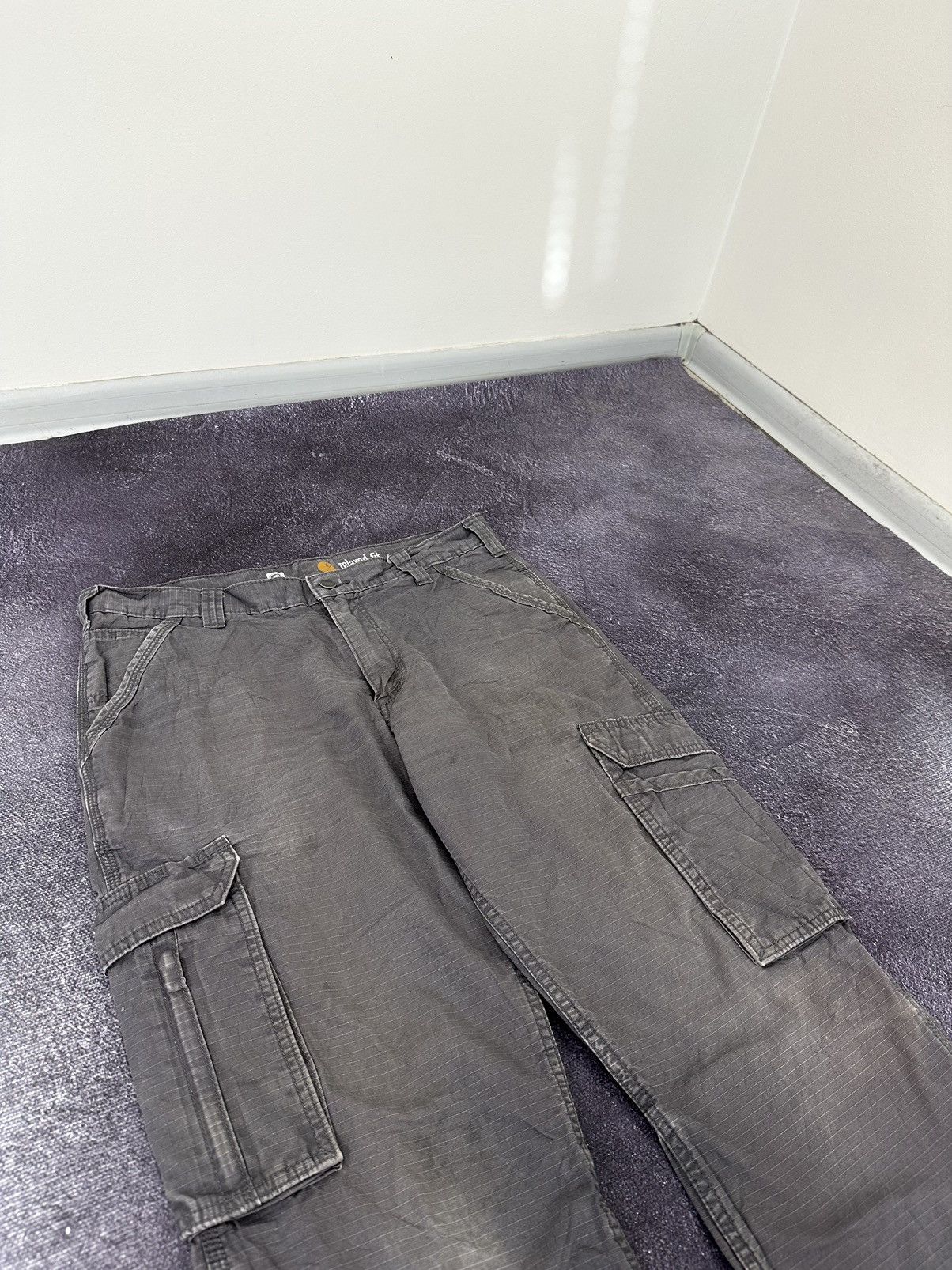 Carhartt Vintage Carhartt Cargo Hype USA Baggy Faded Opium Work Pants Size US 34 / EU 50 - 13 Thumbnail