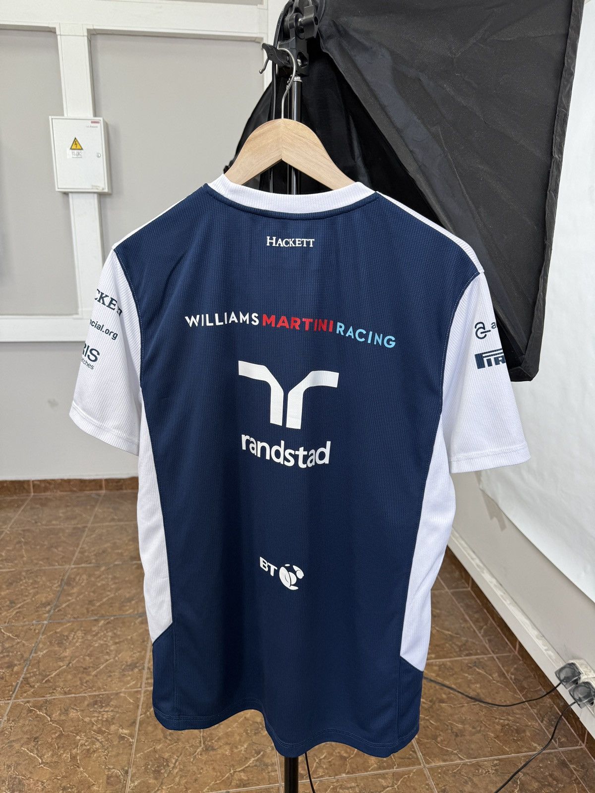 Hackett 🇬🇧 Hackett Williams Martini Racing Mercedes Jersey F1 Rare Size US L / EU 52-54 / 3 - 2 Thumbnail