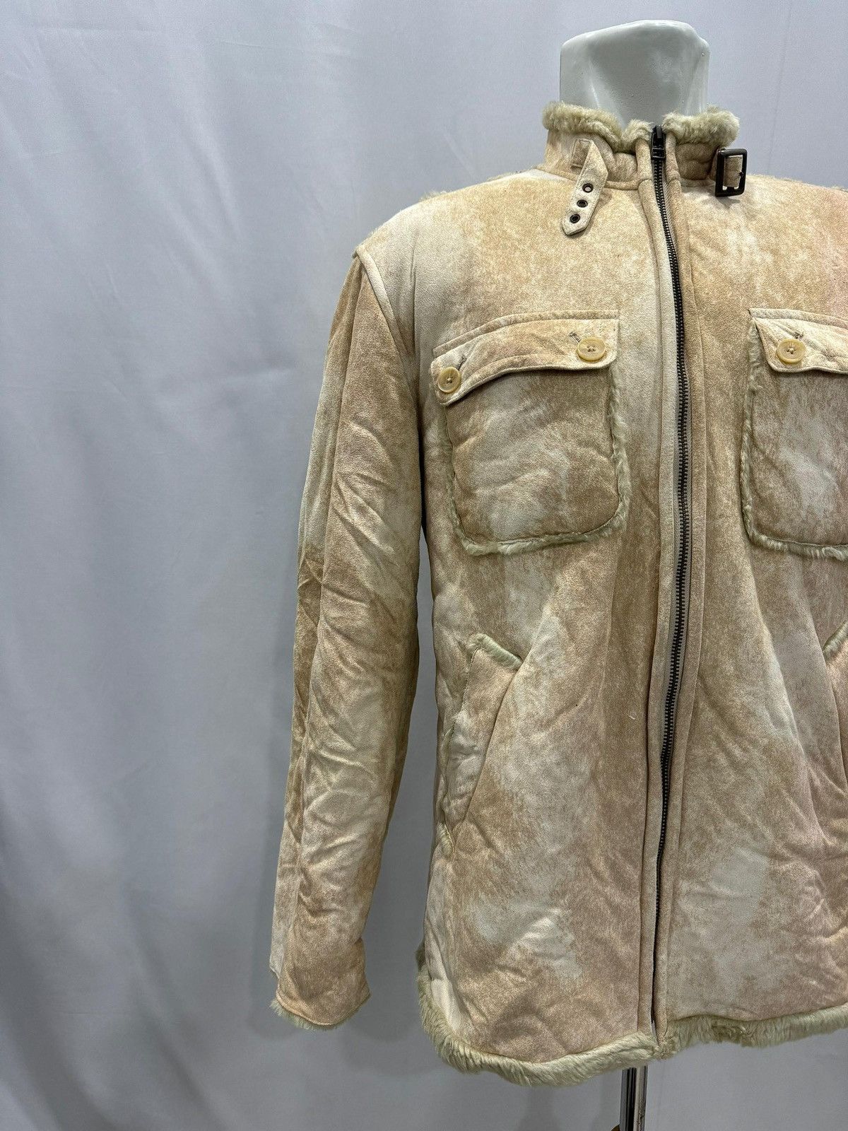 Kansai Yamamoto × Seditionaries × Yohji Yamamoto Kansai Jeans by Kansai Yamamoto Shearling Suede Jacket Size US M / EU 48-50 / 2 - 6 Thumbnail