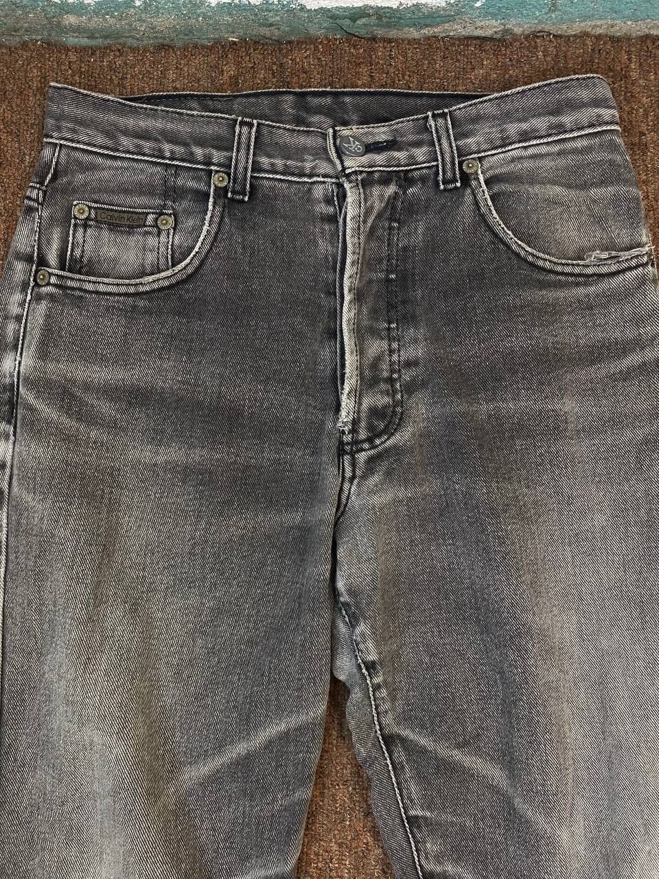 vintage calvin klein distressed denim made in usa