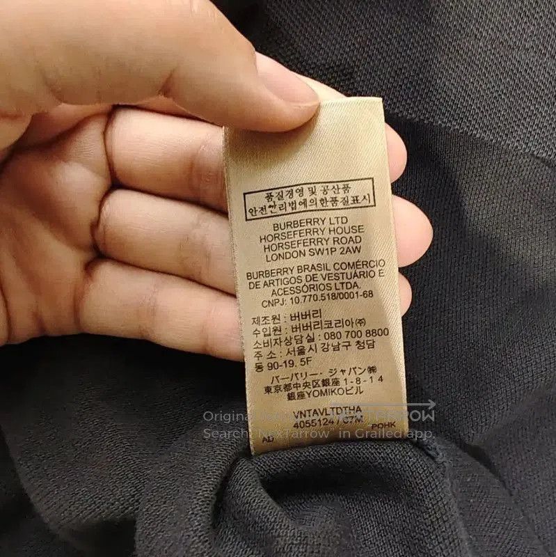 Burberry Burberry Black Cotton Women's T-Shirt in XXL. Size XXL / US 16-18 / IT 52-54 - 8 Thumbnail