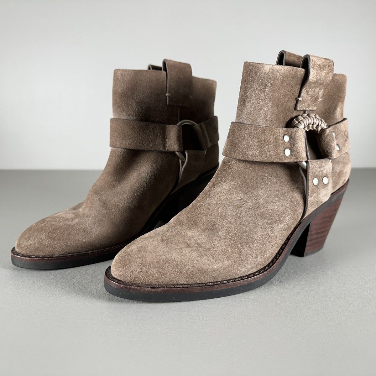 See by Chloe See by Chloe Eddie Suede dark beige Ankle Boot Size US 7.5 / IT 37.5 - 2 Thumbnail