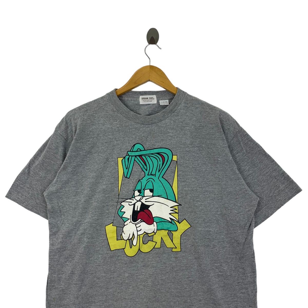 Vintage Vintage LUCKY BUNNY CARTOON Urban Chic Tee Shirt Size L / US 10 / IT 46 - 2 Thumbnail