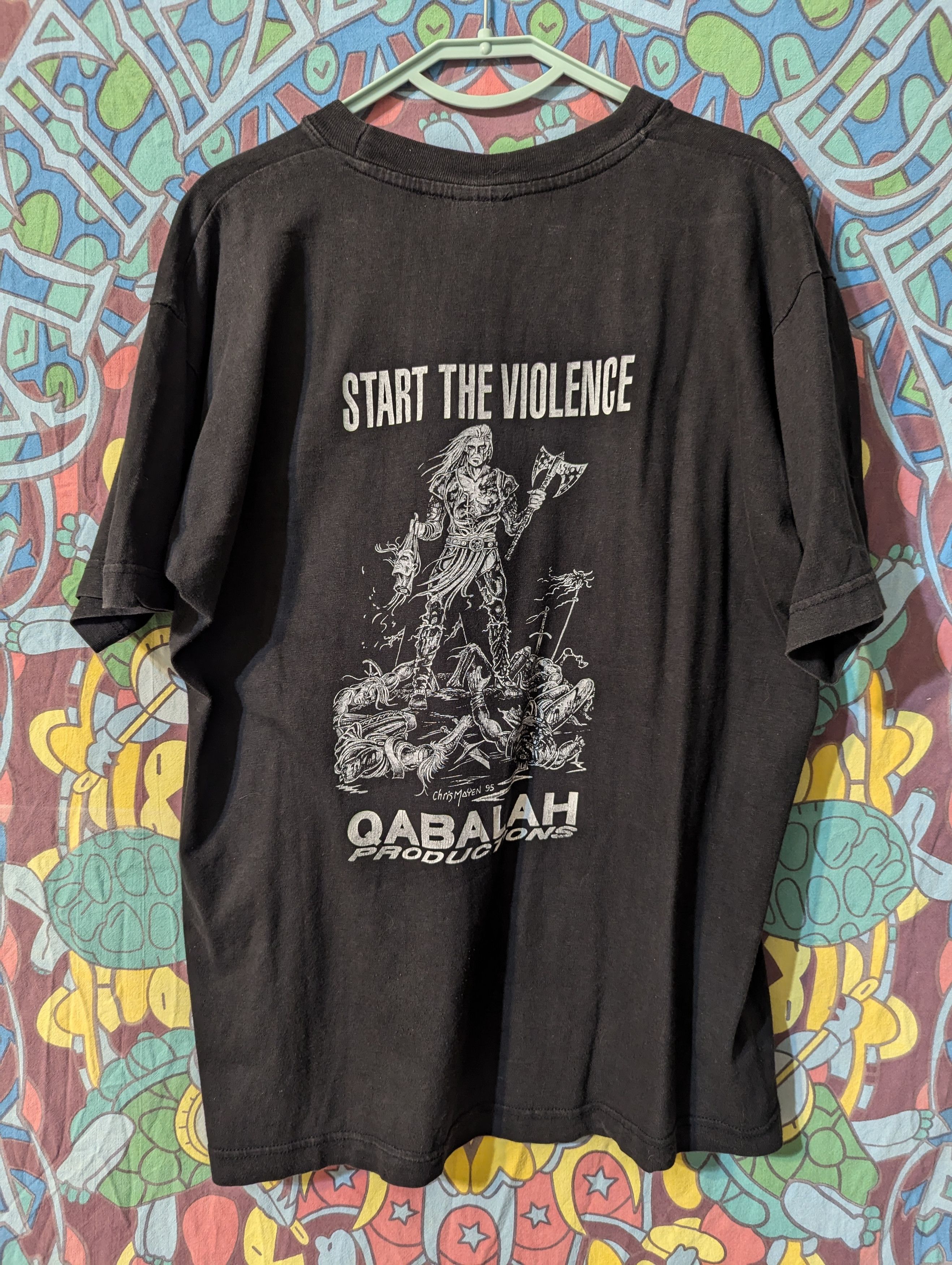Band Tees × Vintage Vintage 1995 Dawn Start The Violence Short Sleeve Size US L / EU 52-54 / 3 - 2 Thumbnail